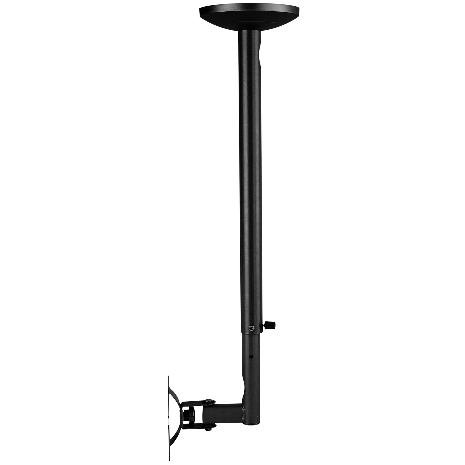 Staffa da soffitto per schermi 13"-27", inclinazione 20°, pan 90°, altezza 64-90 cm - Showgear 100205B