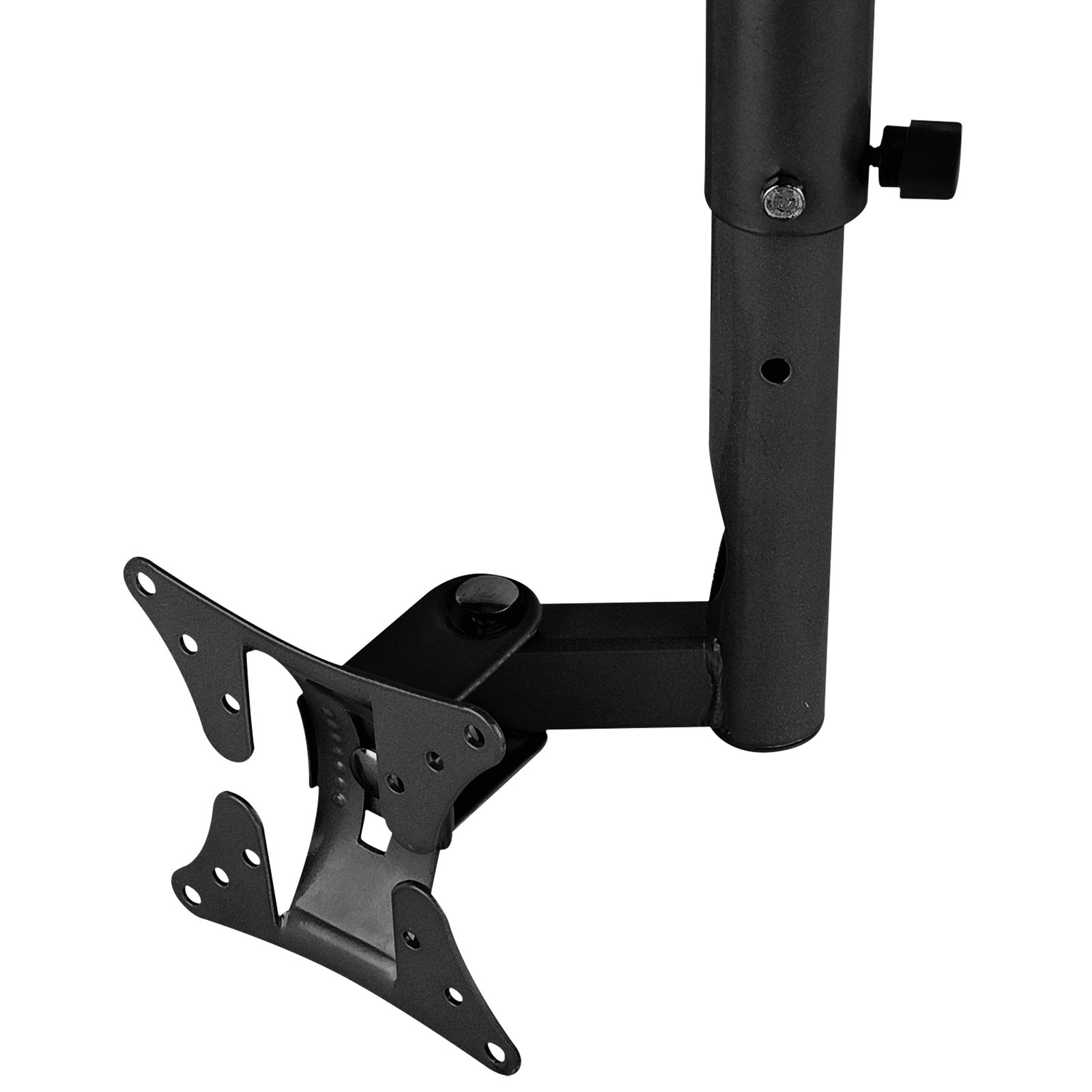 Staffa da soffitto per schermi 13"-27", inclinazione 20°, pan 90°, altezza 64-90 cm - Showgear 100205B