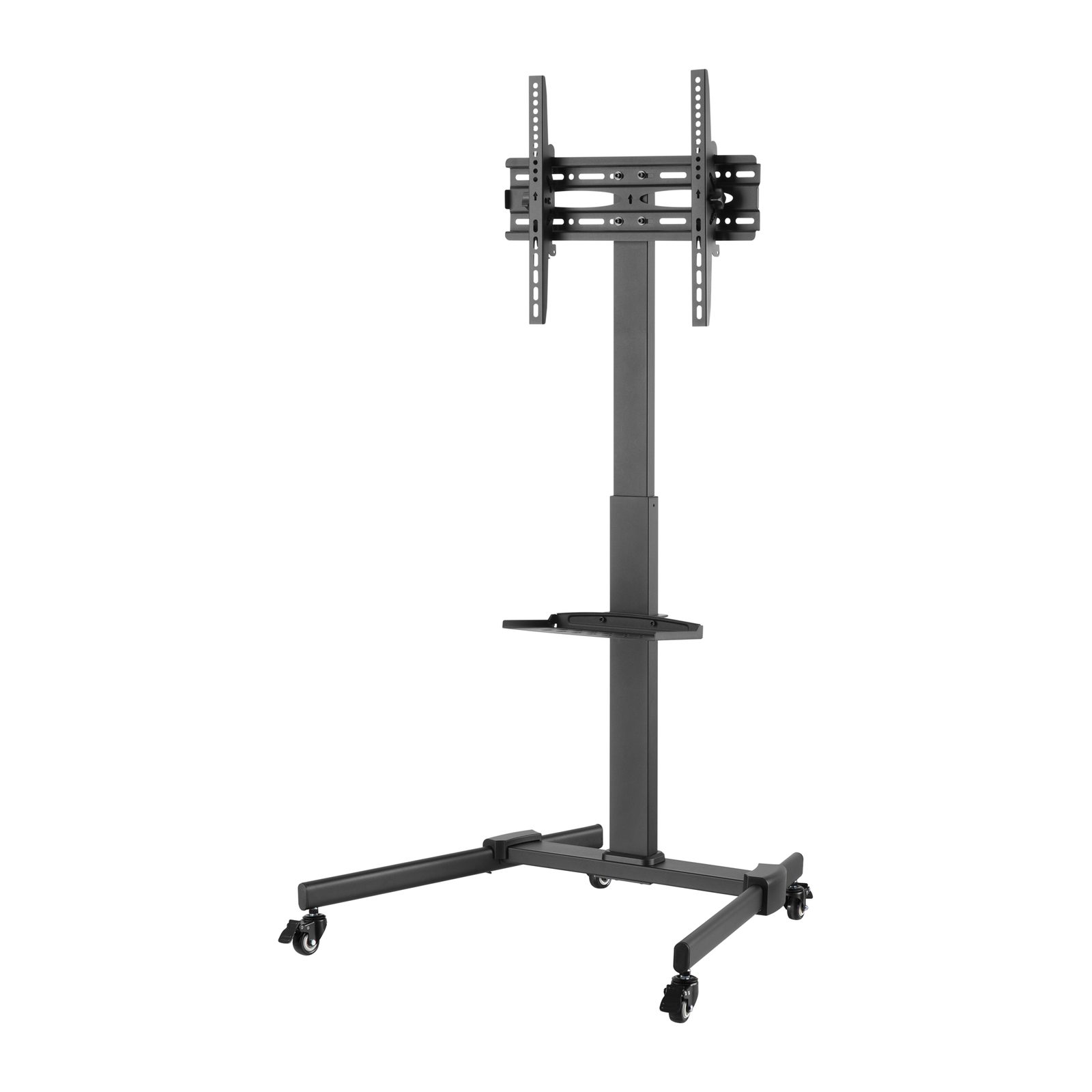 Carrello per schermi 32"-55", inclinazione 10°, altezza regolabile 138-173 cm - Showgear 100209