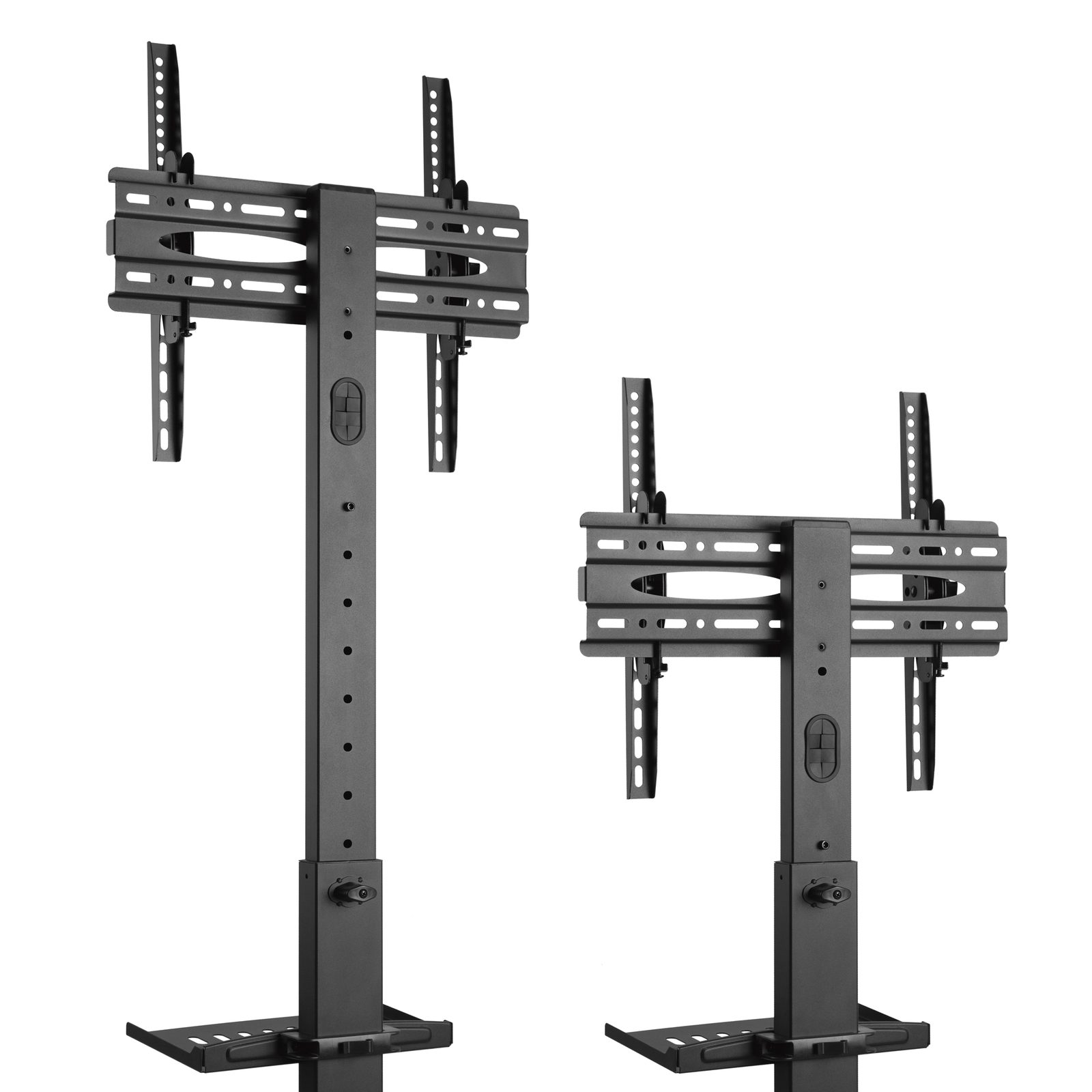 Carrello per schermi 32"-55", inclinazione 10°, altezza regolabile 138-173 cm - Showgear 100209