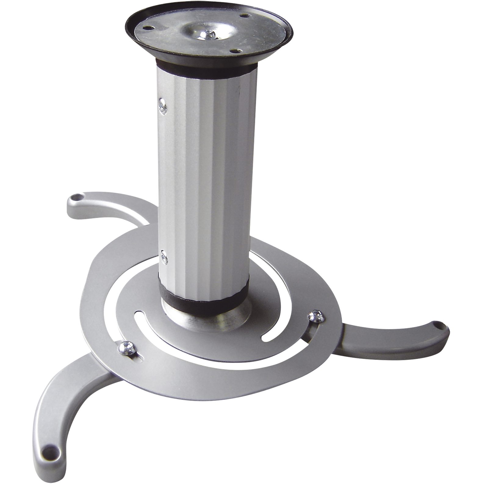 Staffa da soffitto per proiettore LCD, inclinazione 15°, rotazione 360°, altezza 125-205 mm - Showgear 100230