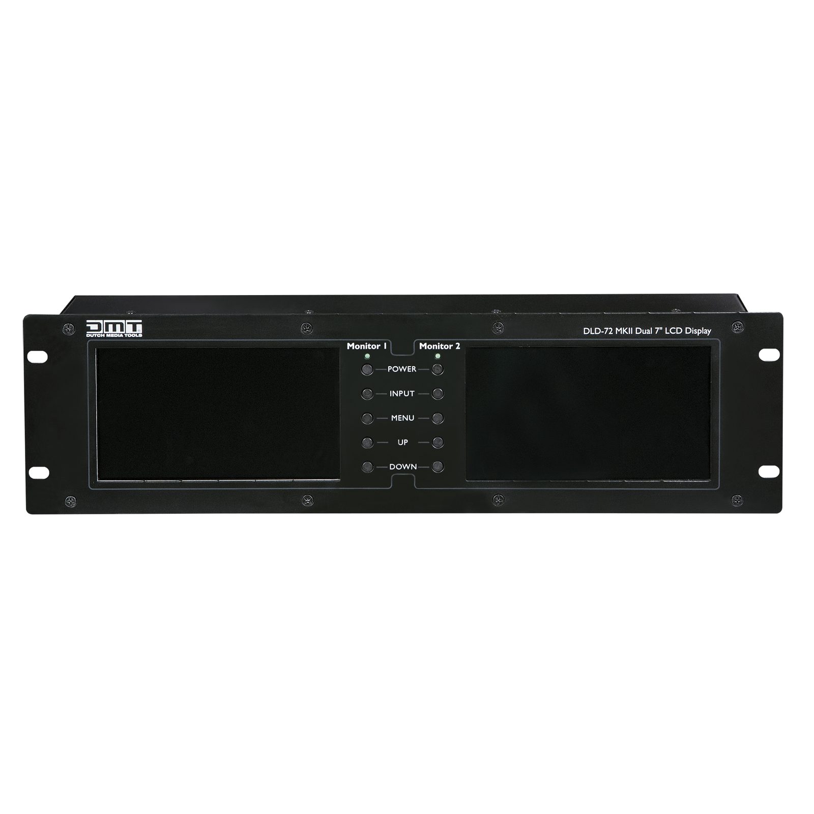 Doppio Monitor 7" per Rack con Ingressi HDMI/VGA/CVBS - DMT DLD-72 MKII