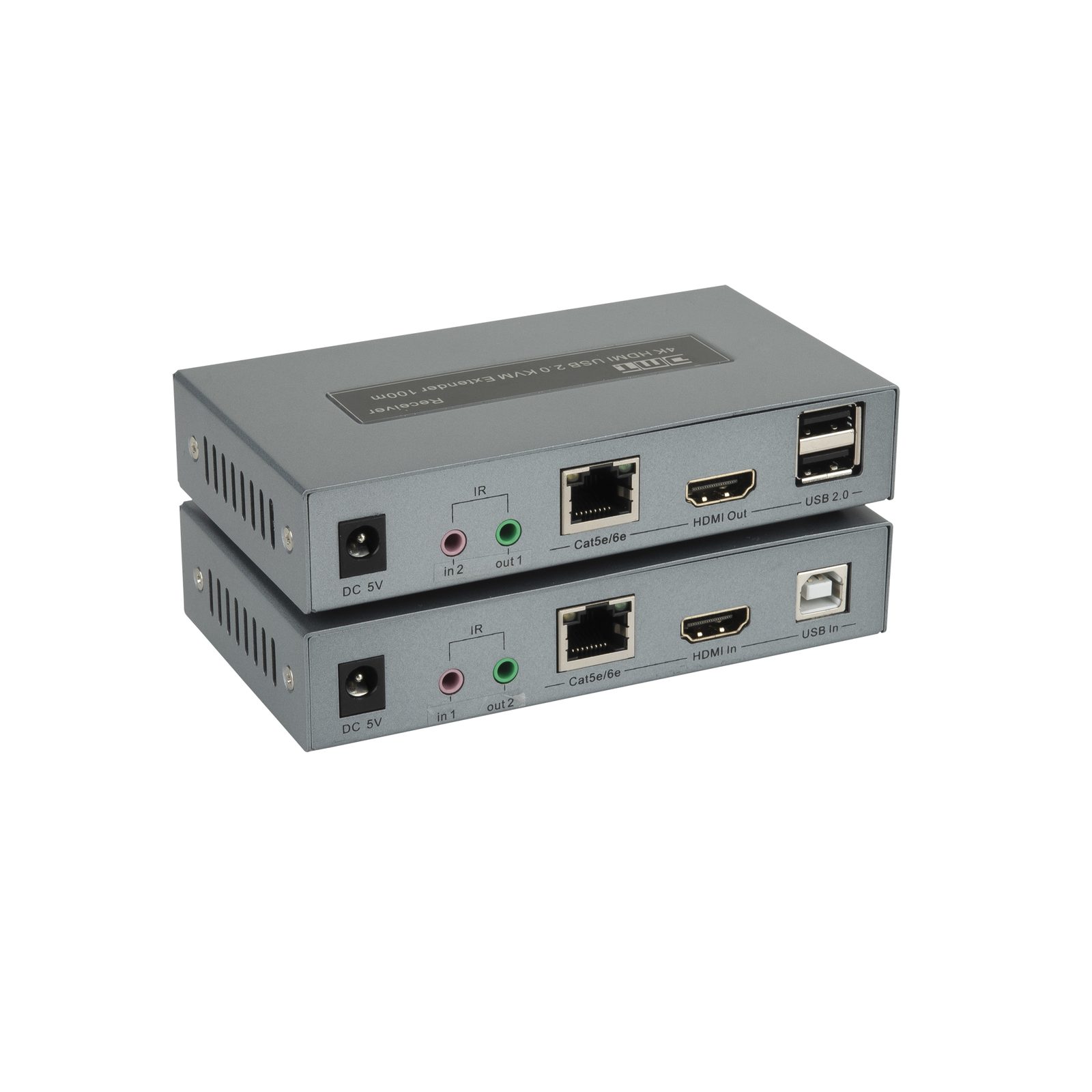 Set Extender KVM HDMI/USB 4K 30Hz 100m - DMT 101241