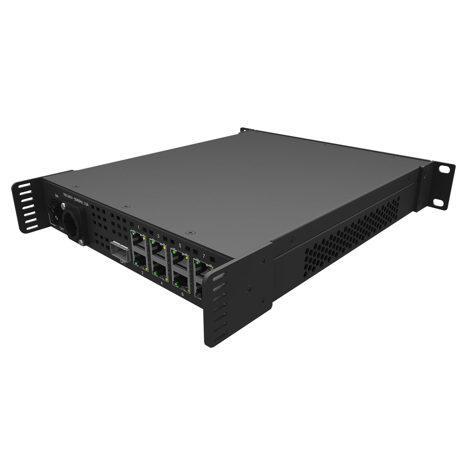 Convertitore fibra ottica 40G/5G 8 porte RJ45 19" 1U - Novastar 101596