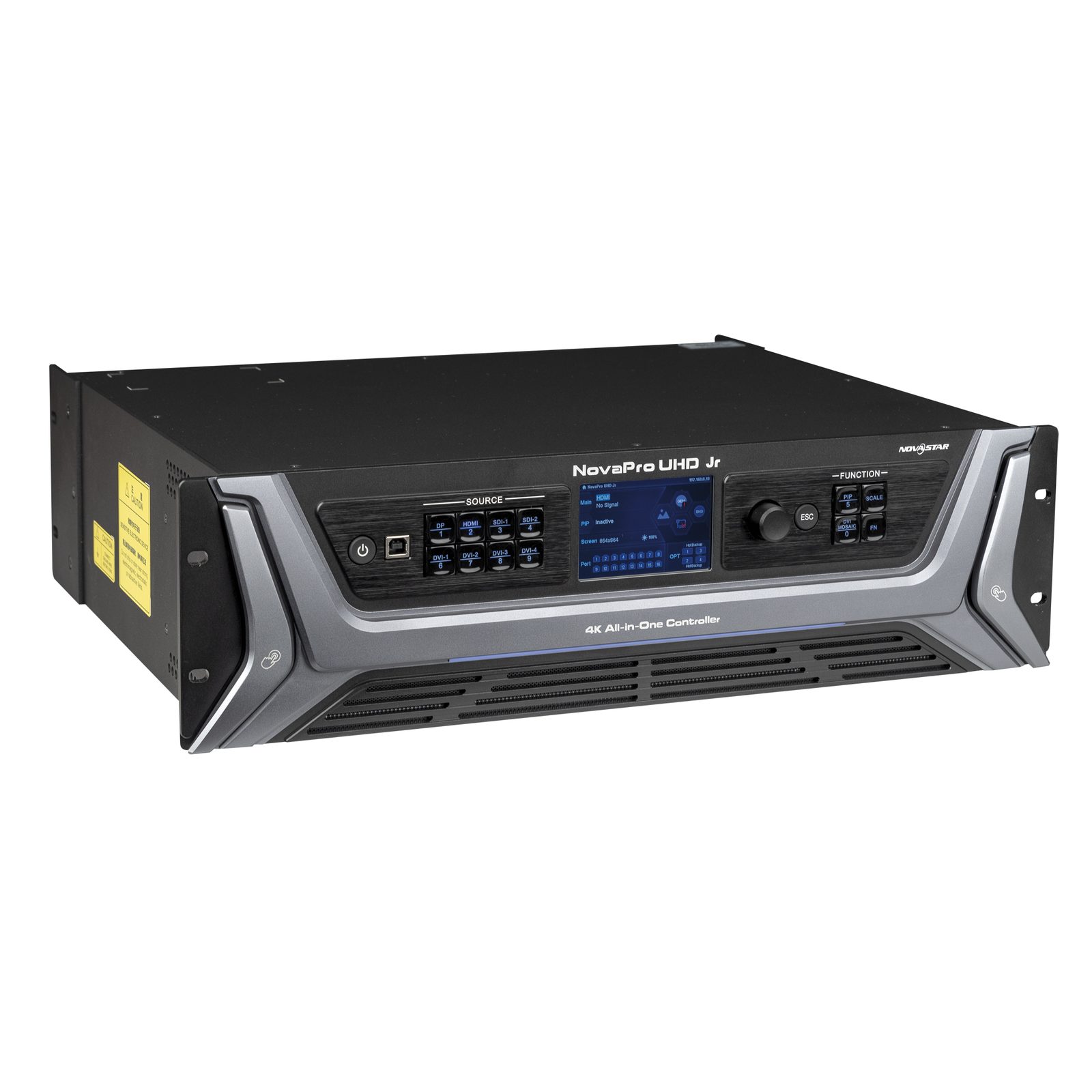 Controller LED 4K NovaPro UHD Jr DVI DP HDMI 12G-SDI 16GbE 4Fibra - Novastar 101633
