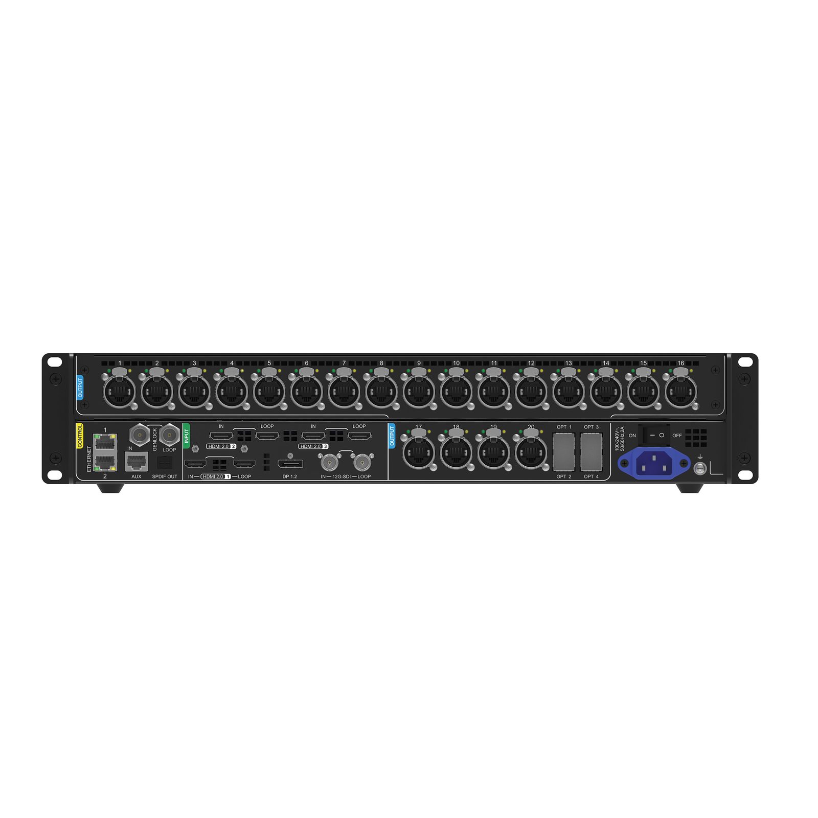 Controller LED 4K MX40 Pro HDMI2.0 DP 12G-SDI 20GbE 4SFP - Novastar 101636