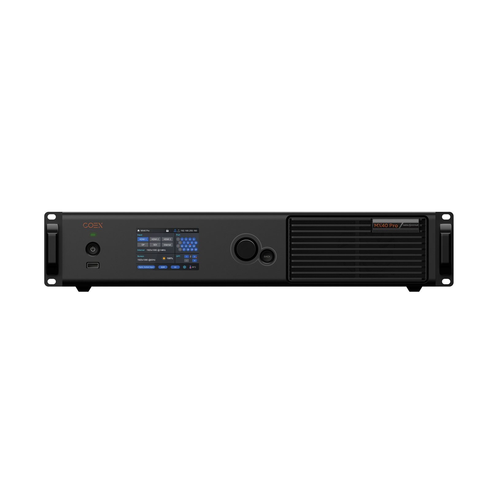 Controller LED 4K MX40 Pro HDMI2.0 DP 12G-SDI 20GbE 4SFP - Novastar 101636