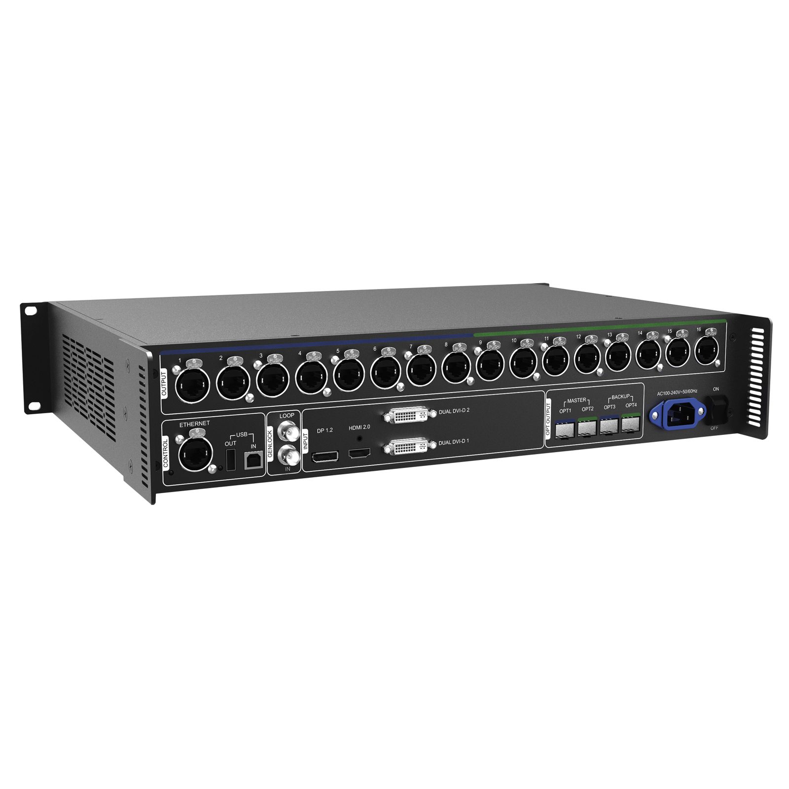 Controller LED 4K MCTRL4K - 3840x2160@60Hz, HDR, 16x GbE - NOVASTAR 101652