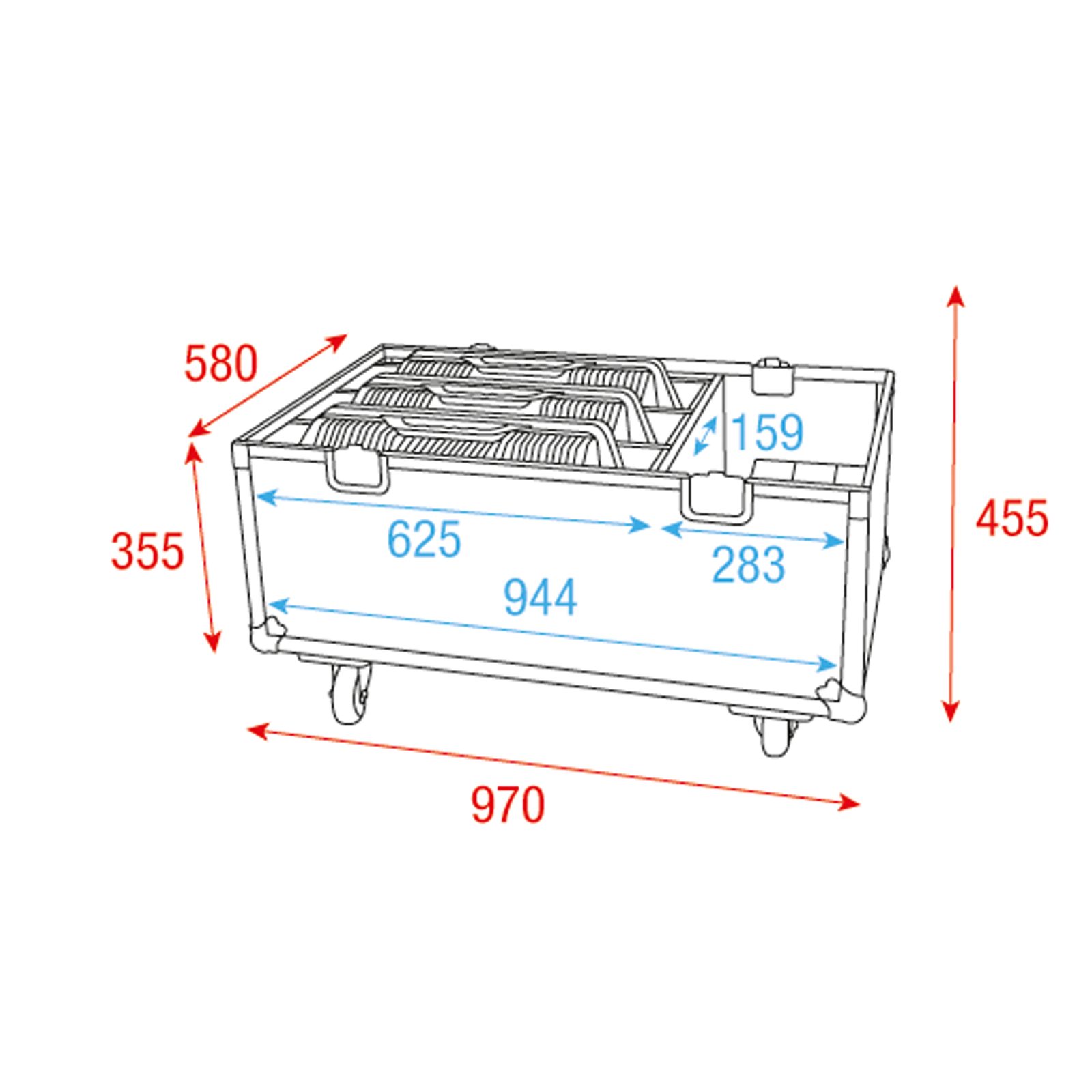 Flight case per 3x Raccoon S420/4 e W40/4 - INFINITY 200624
