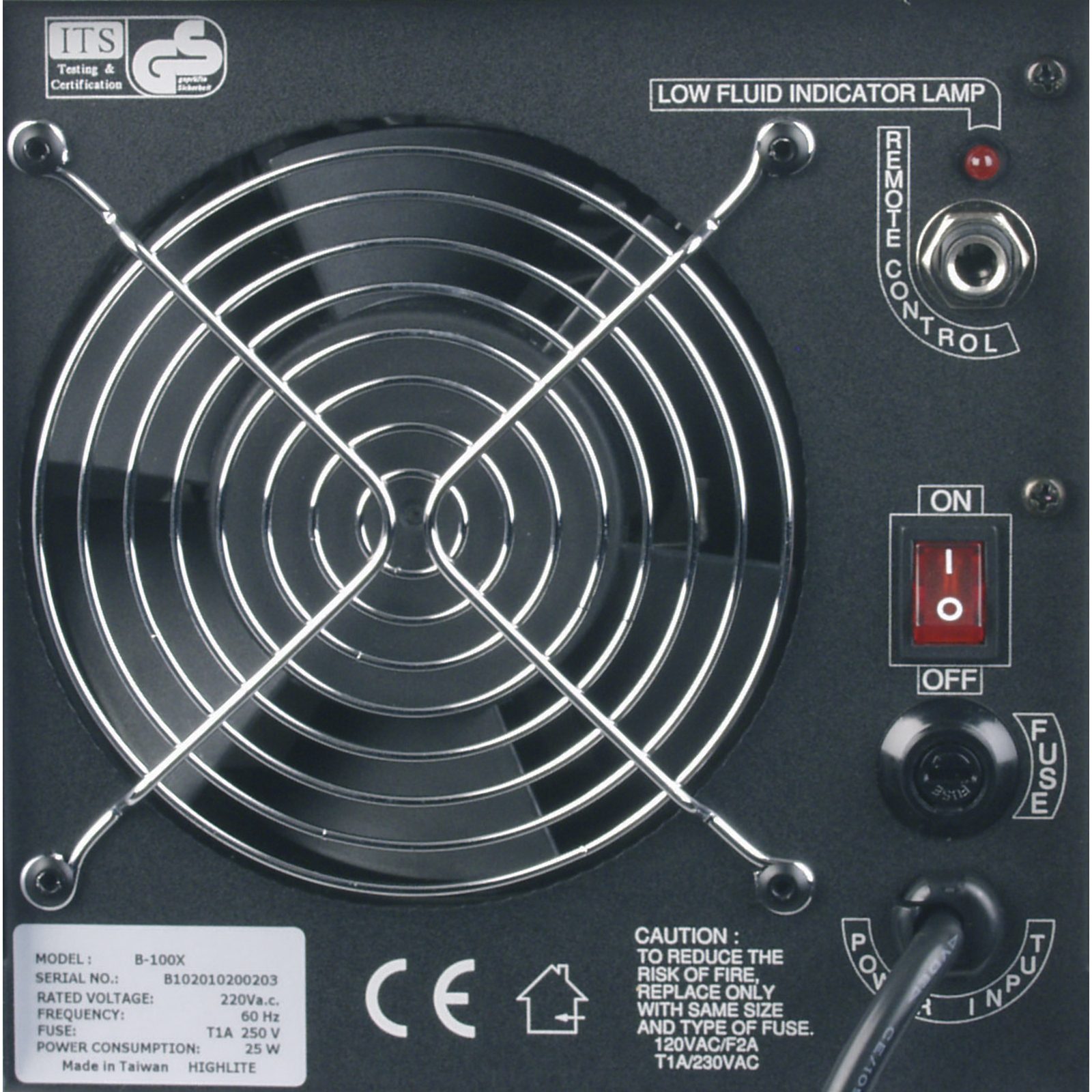 Macchina per bolle B-100X con timer e wireless opzionale - Antari 40125