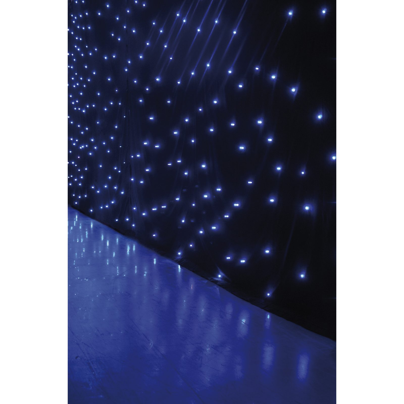 Telo cielo stellato LED 6x4m, 128 LED RGB, controller incluso - Showtec 40430