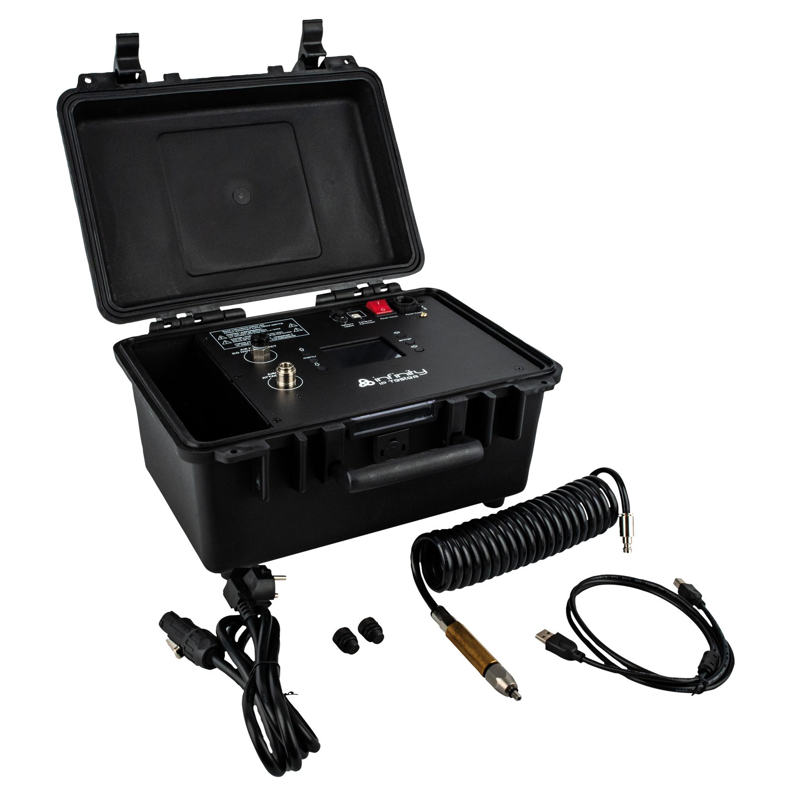 Tester IP portatile per prodotti Infinity con valvole Gore, ABS, nero - Infinity 41549