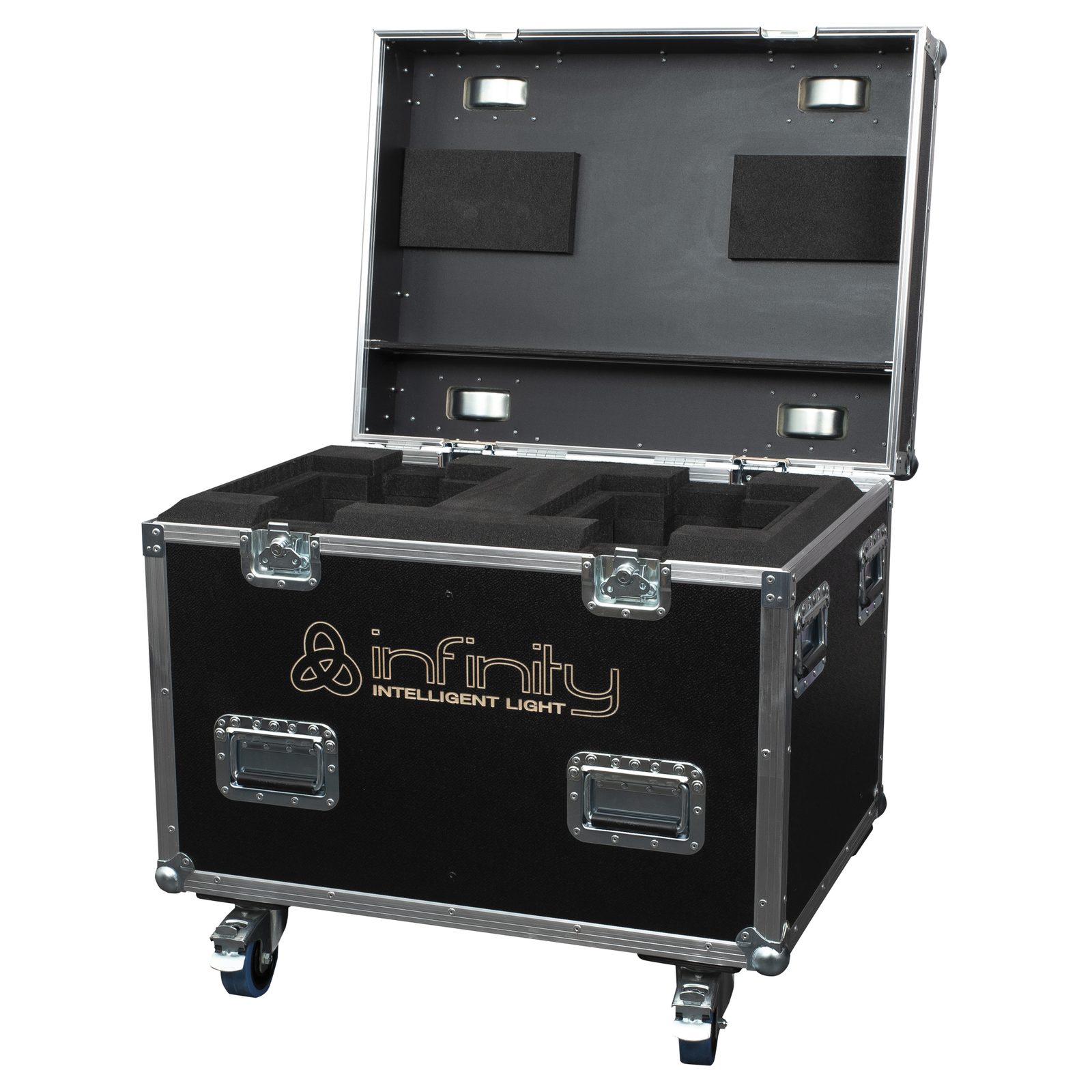 Flight case per 2x iFX-640 con schiuma e ruote - Infinity 41553