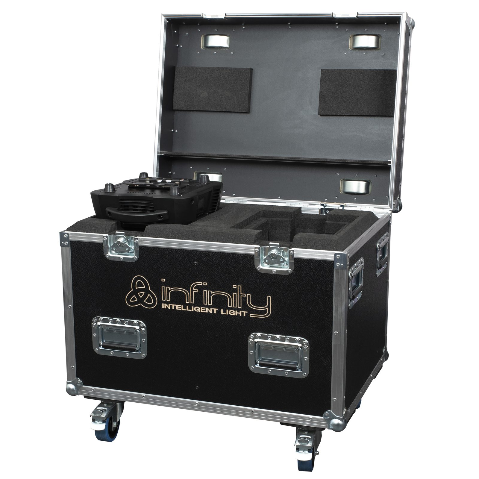 Flight case per 2x iFX-640 con schiuma e ruote - Infinity 41553