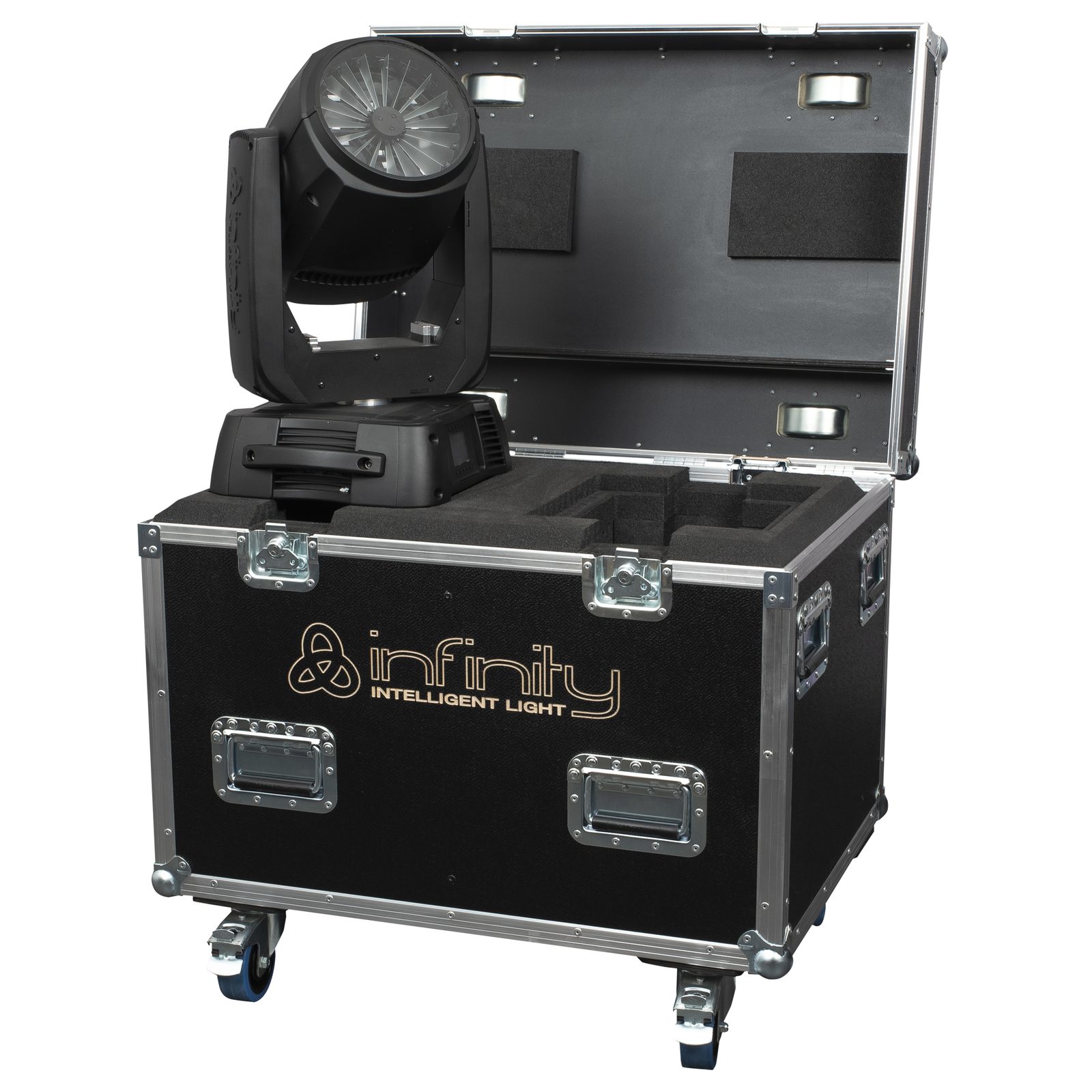 Flight case per 2x iFX-640 con schiuma e ruote - Infinity 41553