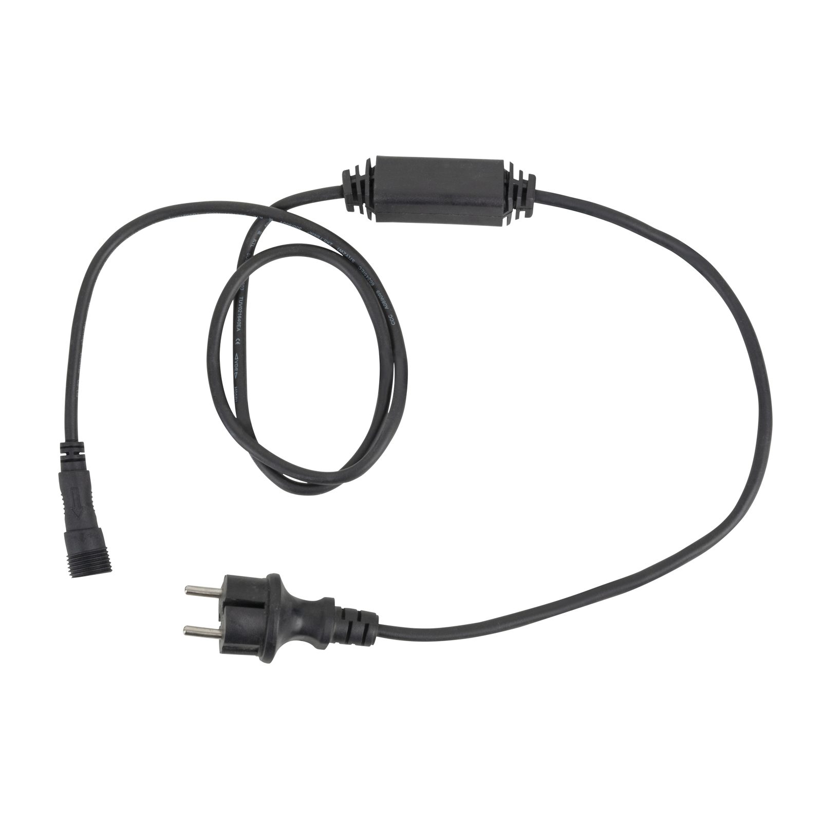 Cavo alimentazione per stringa/ghiacciolo LED Schuko Nero 1.5m - Showtec 41890