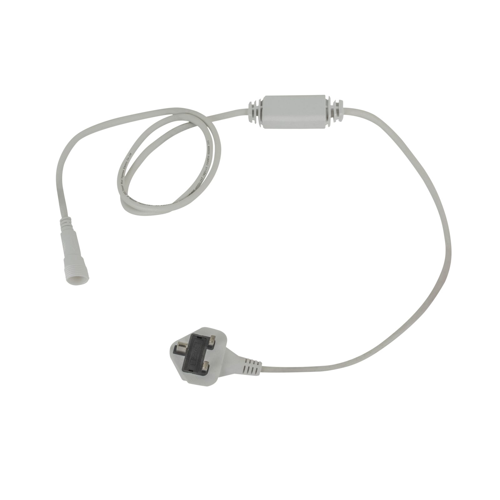 Cavo di alimentazione LED per stringa/ghiacciolo Bianco Spina UK 1.5 m - Showtec 41893