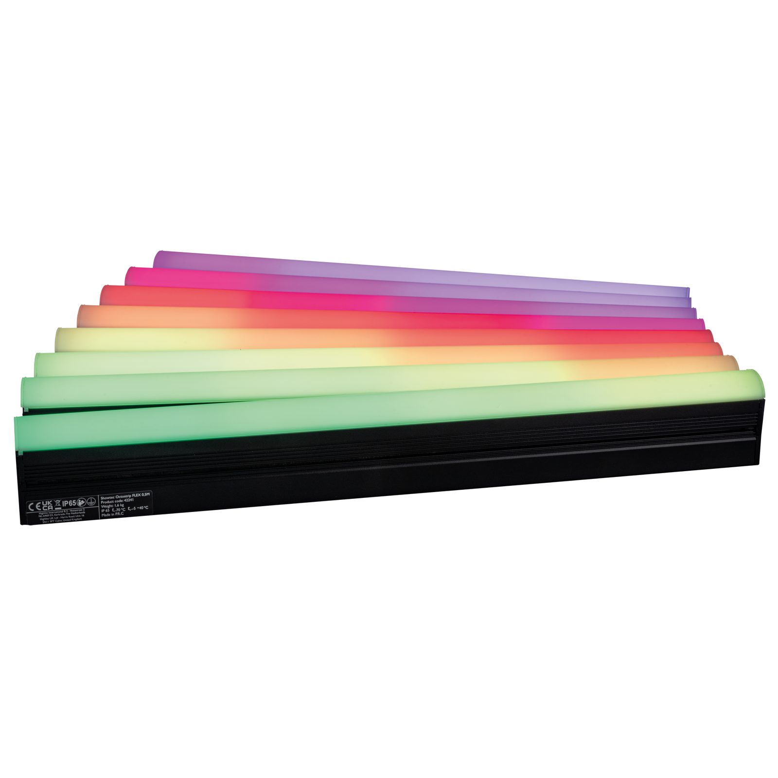 Set Octostrip FLEX 0.5m - 8 strisce LED RGBW IP65, controller DMX/Art-Net - Showtec 42241