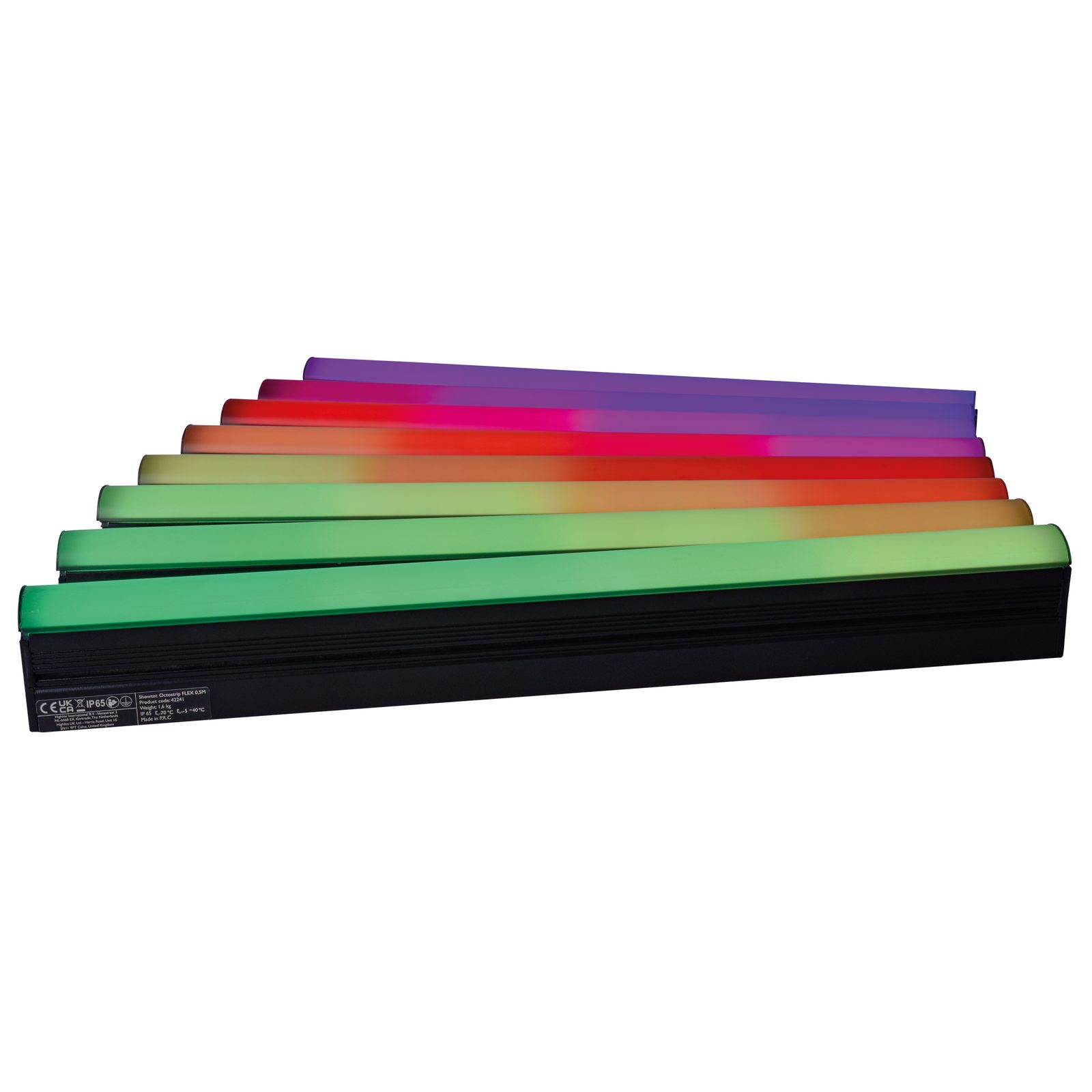 Set Octostrip FLEX 0.5m - 8 strisce LED RGBW IP65, controller DMX/Art-Net - Showtec 42241