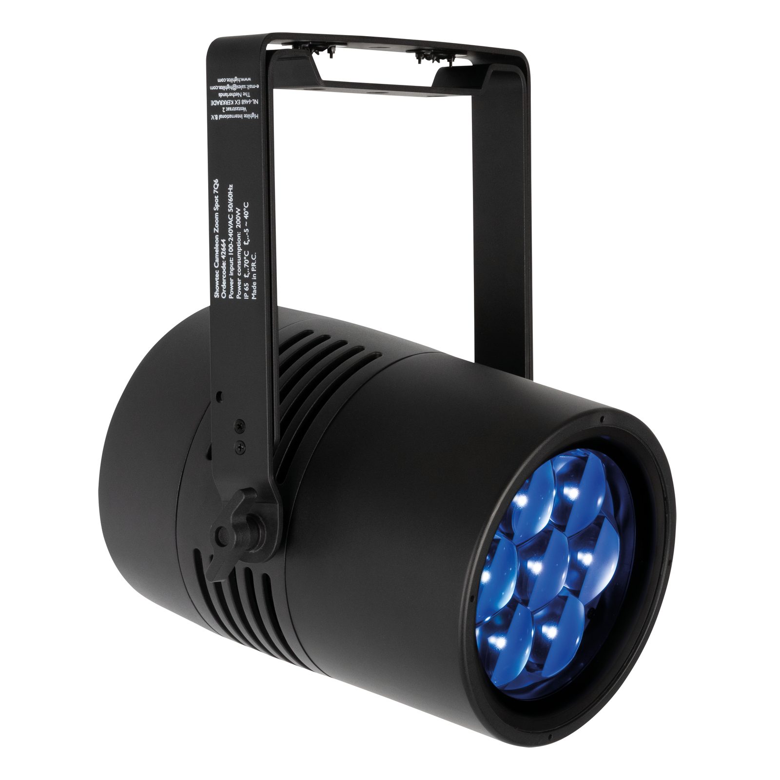 Cameleon Zoom Spot 7Q6 Tour - Spot LED IP65 7x50W RGBWA-UV 6°-45° - Showtec 42664