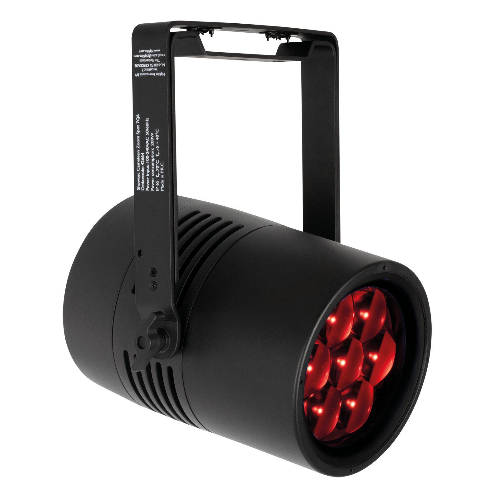 Cameleon Zoom Spot 7Q6 Tour - Spot LED IP65 7x50W RGBWA-UV 6°-45° - Showtec 42664