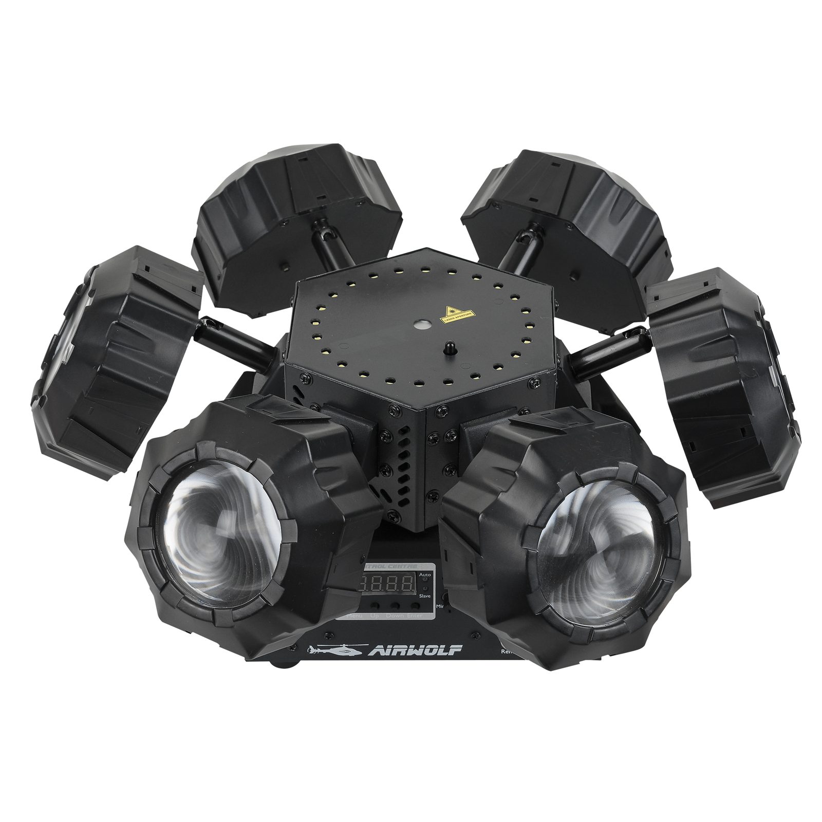 Effetto Multi-Luce Airwolf 6 Fasci RGBW Strobo Laser - Showtec 43164