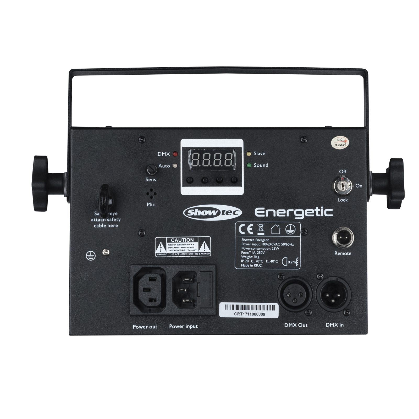 Effetto Derby LED Energetic RGBW Strobo Laser - Showtec 43165
