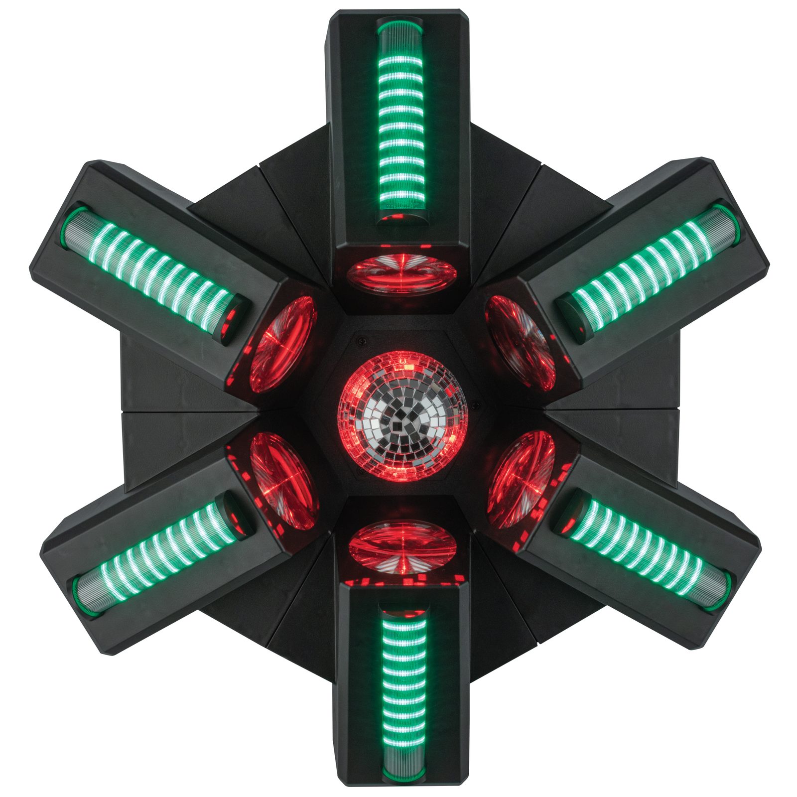 Effetto Luce Multi-effetto 6xRGBW 40W Strisce RGB Sfera Specchio - Showtec 43174