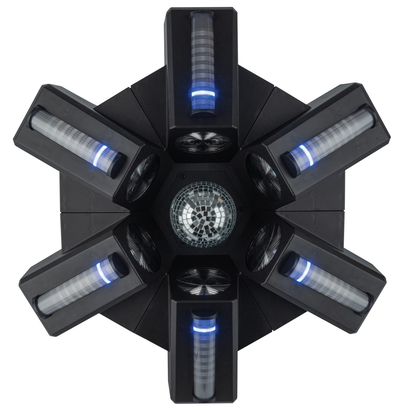 Effetto Luce Multi-effetto 6xRGBW 40W Strisce RGB Sfera Specchio - Showtec 43174