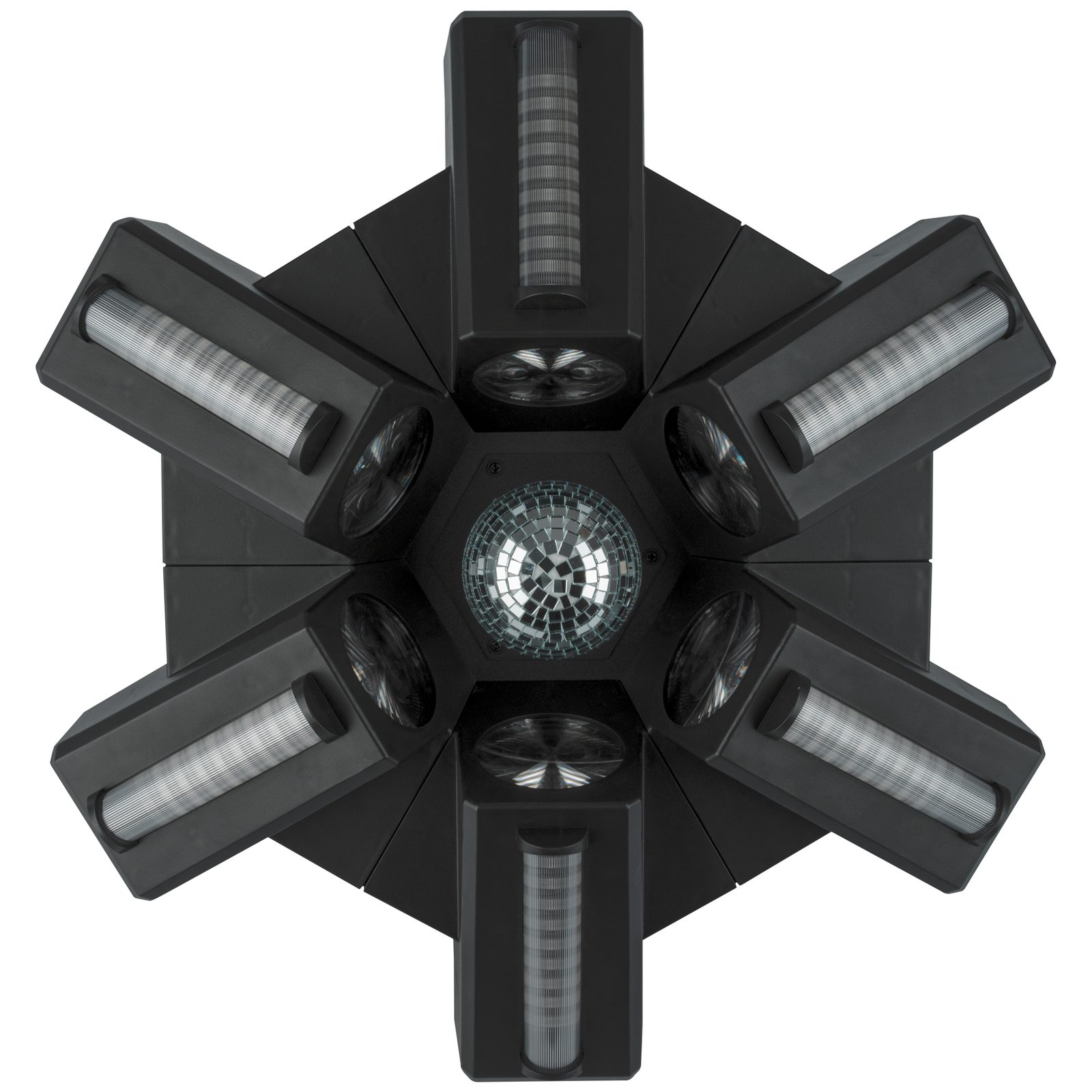 Effetto Luce Multi-effetto 6xRGBW 40W Strisce RGB Sfera Specchio - Showtec 43174