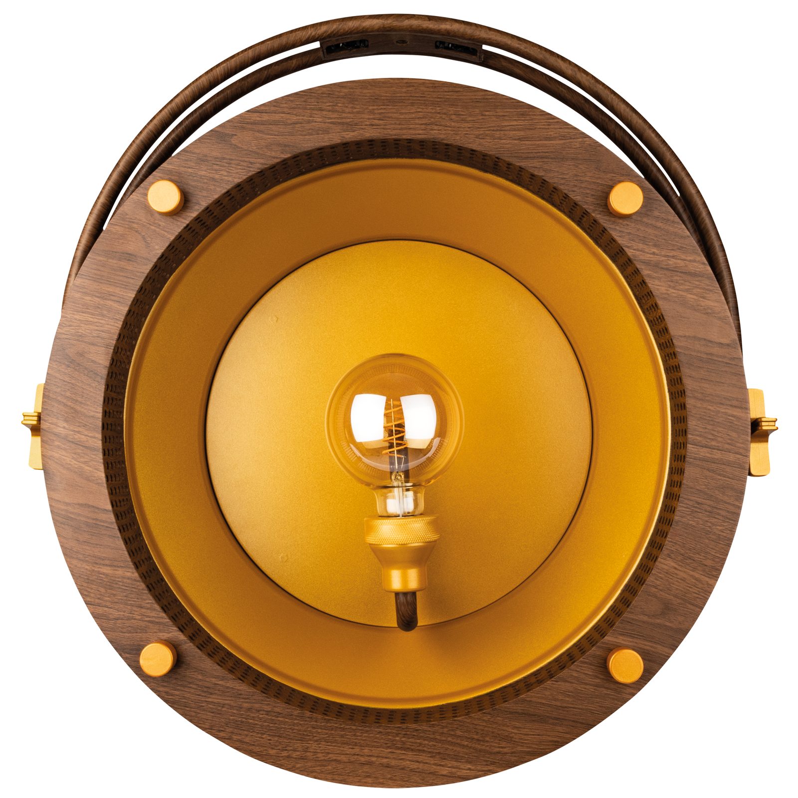 Edison Vintage 1 - Dimmer LED DMX E27 Pale Gold/Wood Grain - Showtec 43332