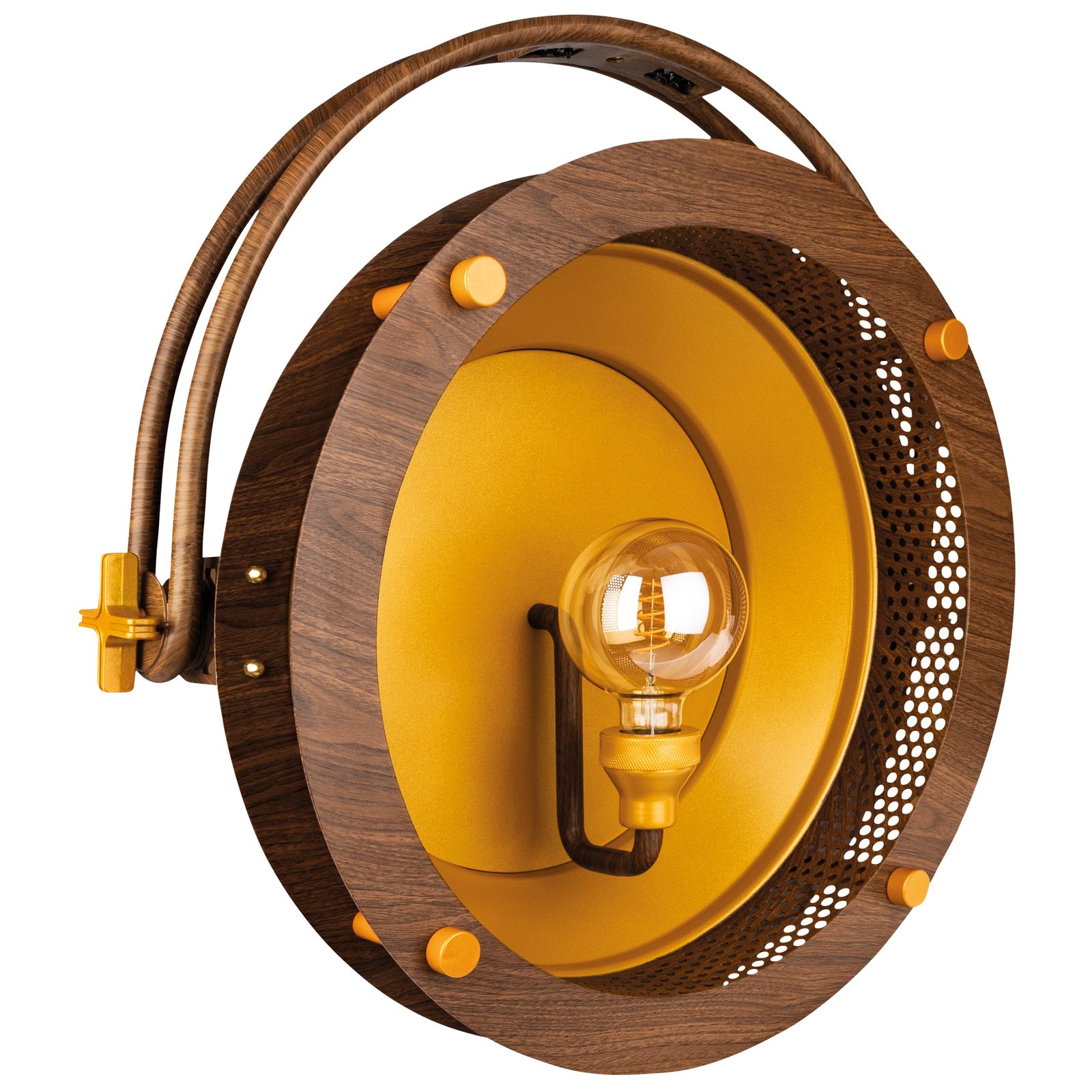 Edison Vintage 1 - Dimmer LED DMX E27 Pale Gold/Wood Grain - Showtec 43332