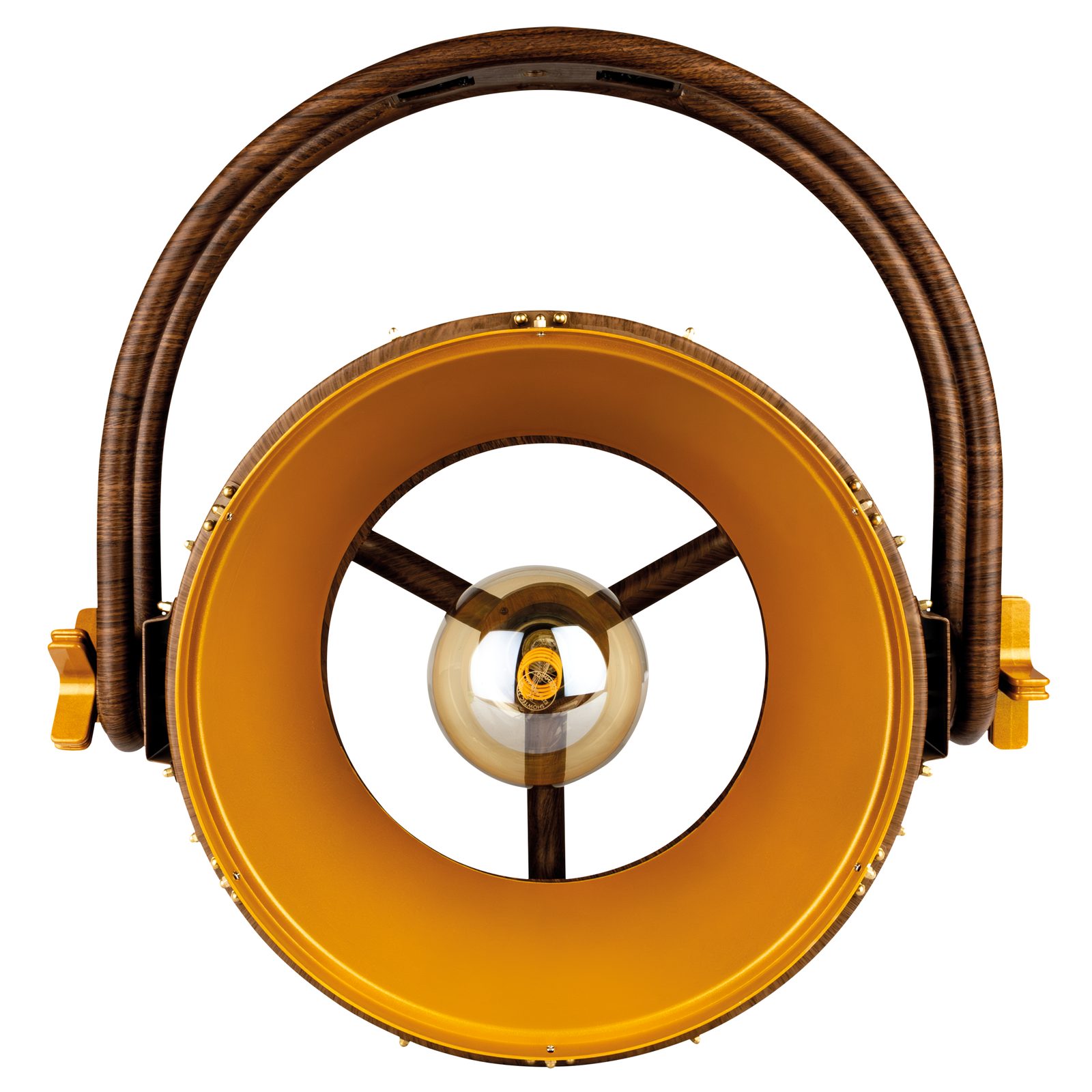 Edison Vintage 2 - Dimmer LED DMX E27 Pale Gold/Wood Grain - Showtec 43333