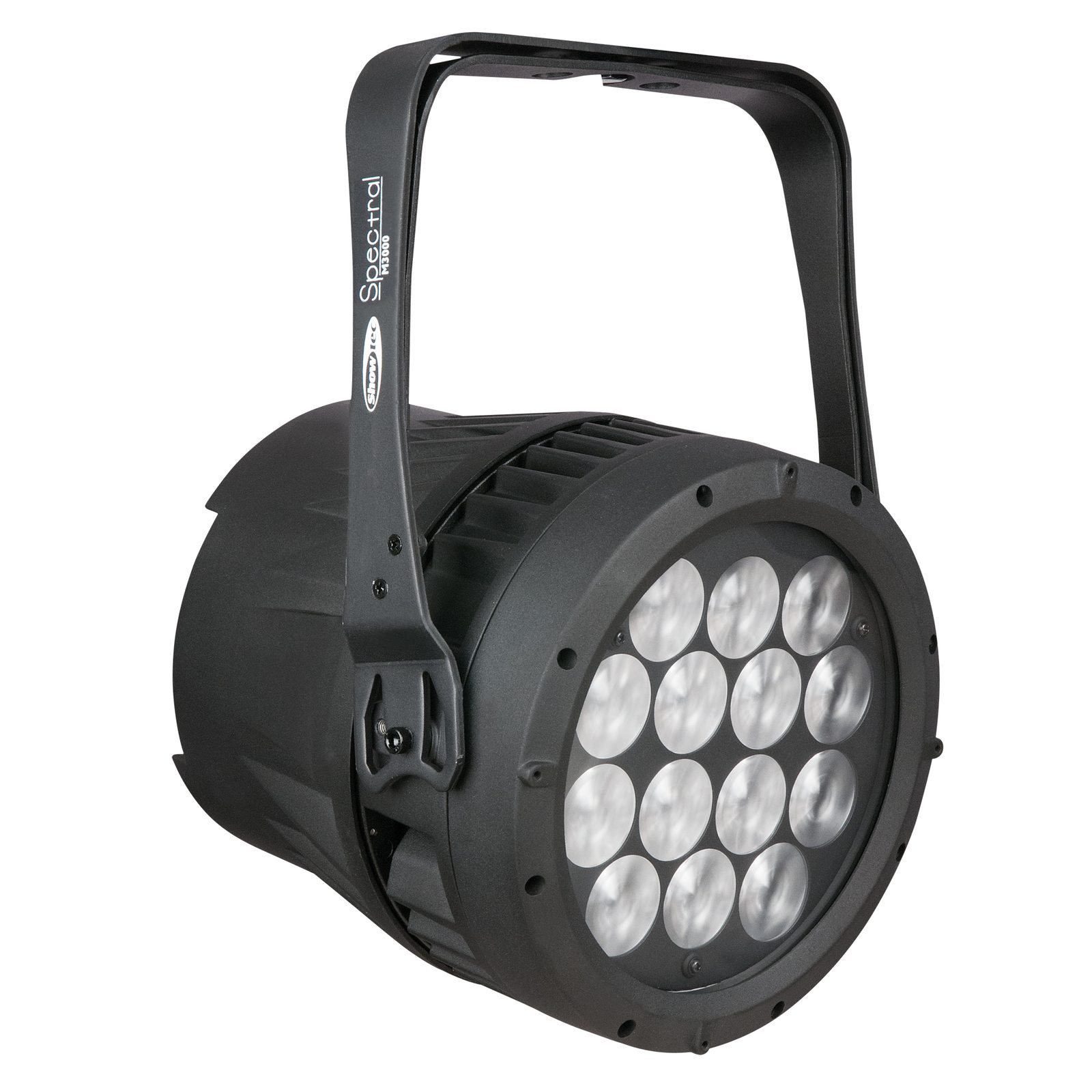 Parcan LED RGBW 14x12W zoom motorizzato 8°-40° spot to wash - Showtec 43548
