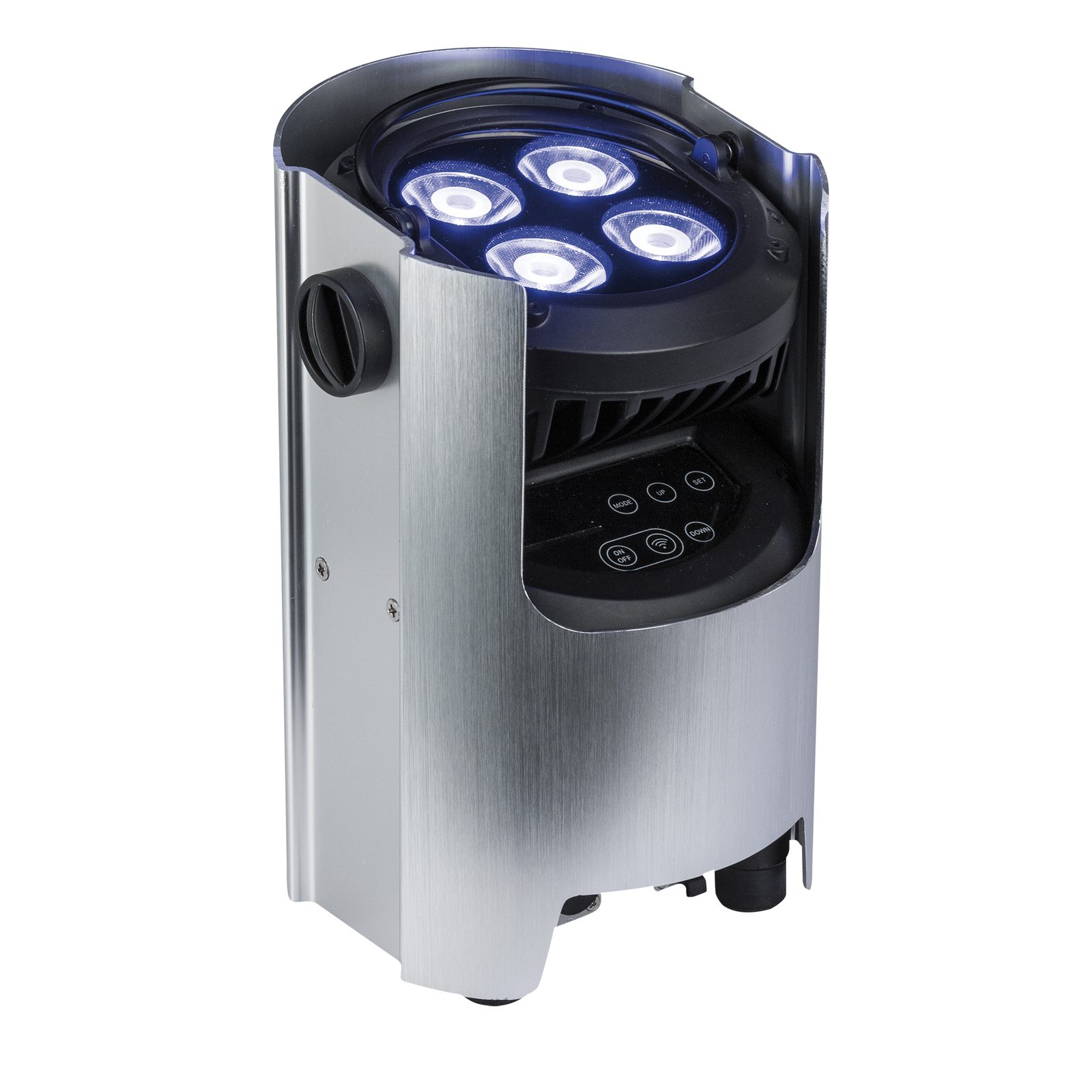 Faro LED batteria EventSpot 1600 Q4 Silver - Showtec 44051