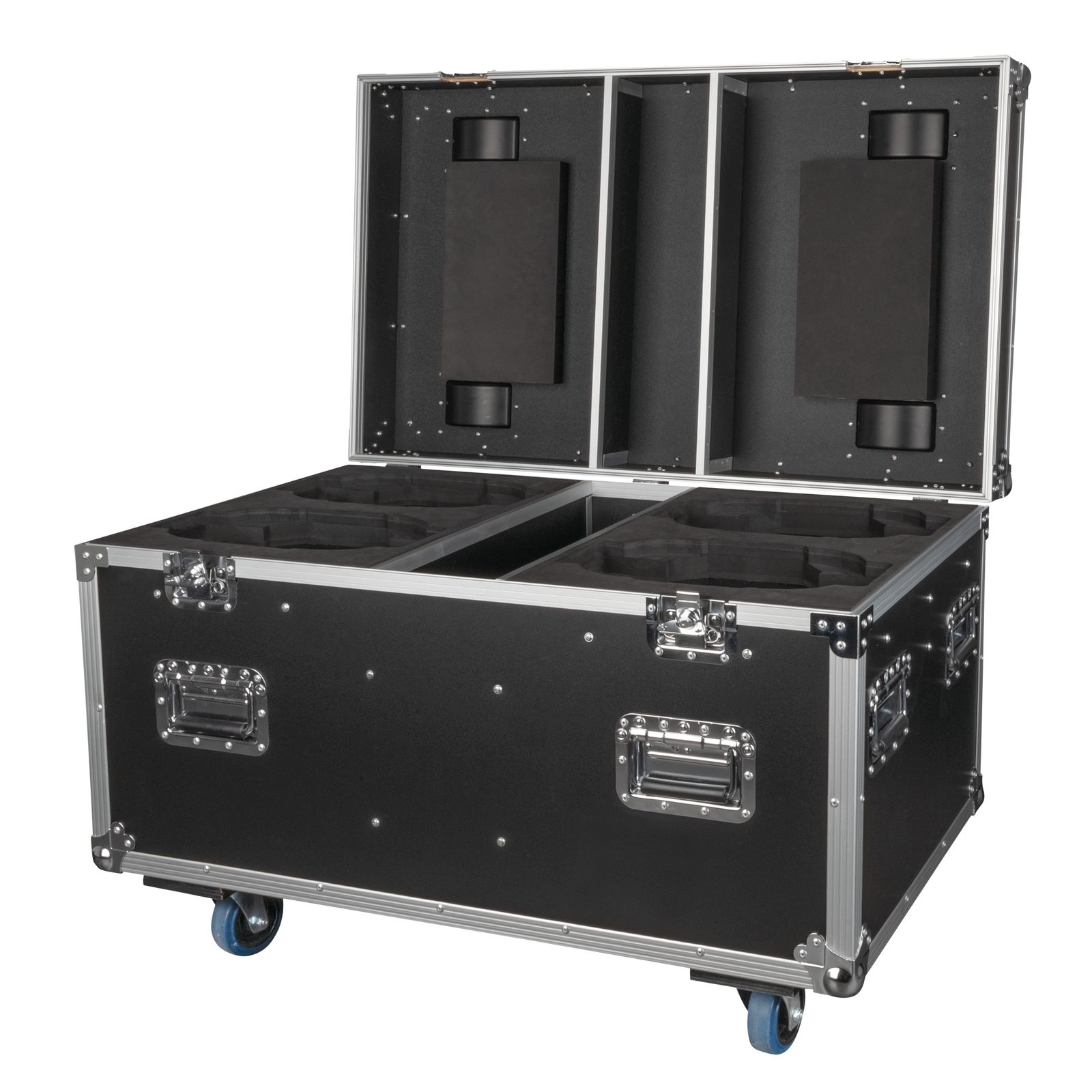 Flight case per 4x Xpression 2000 con scomparto - Showtec 47090
