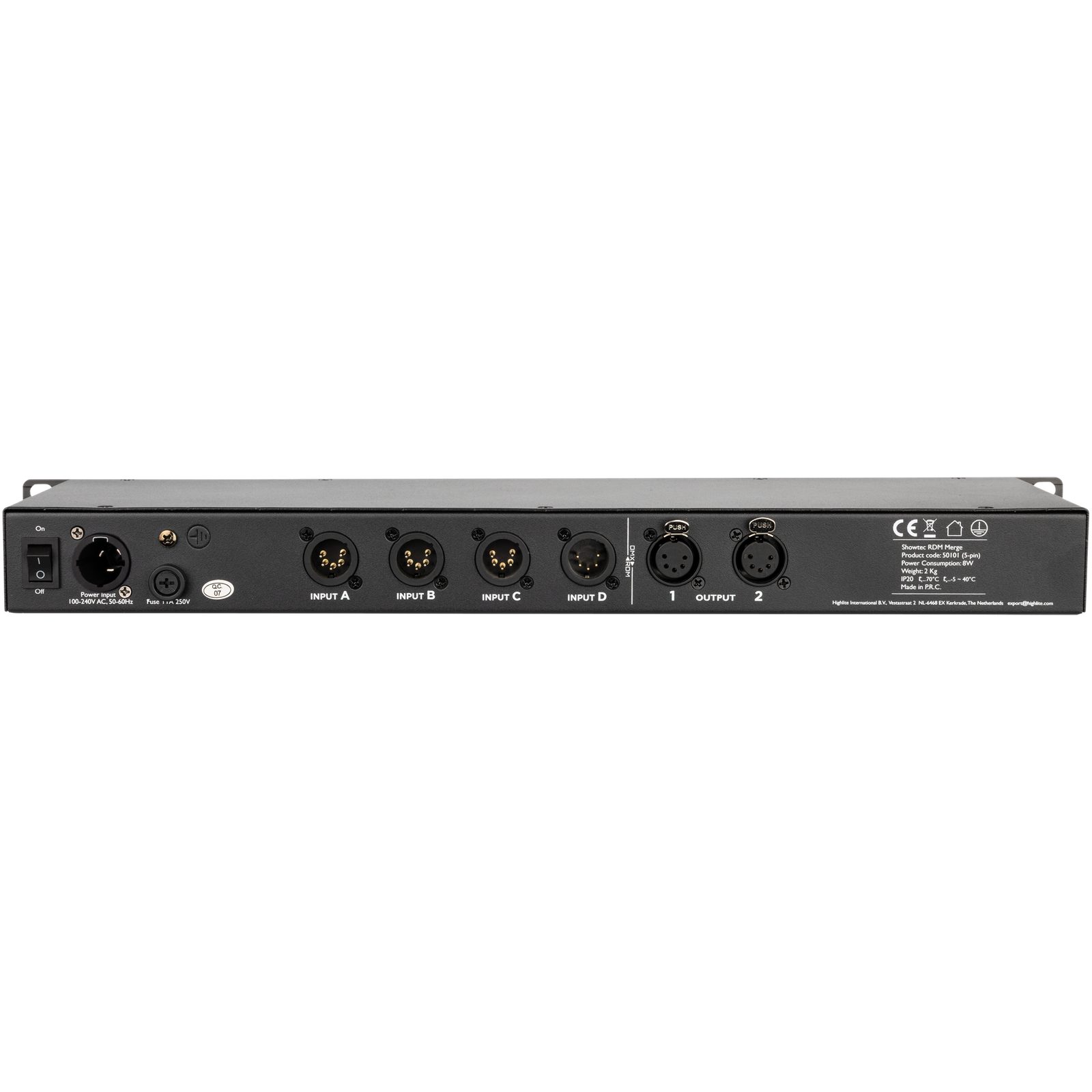 RDM Merge DMX Merger 4 Ingressi 2 Uscite - Showtec 50101