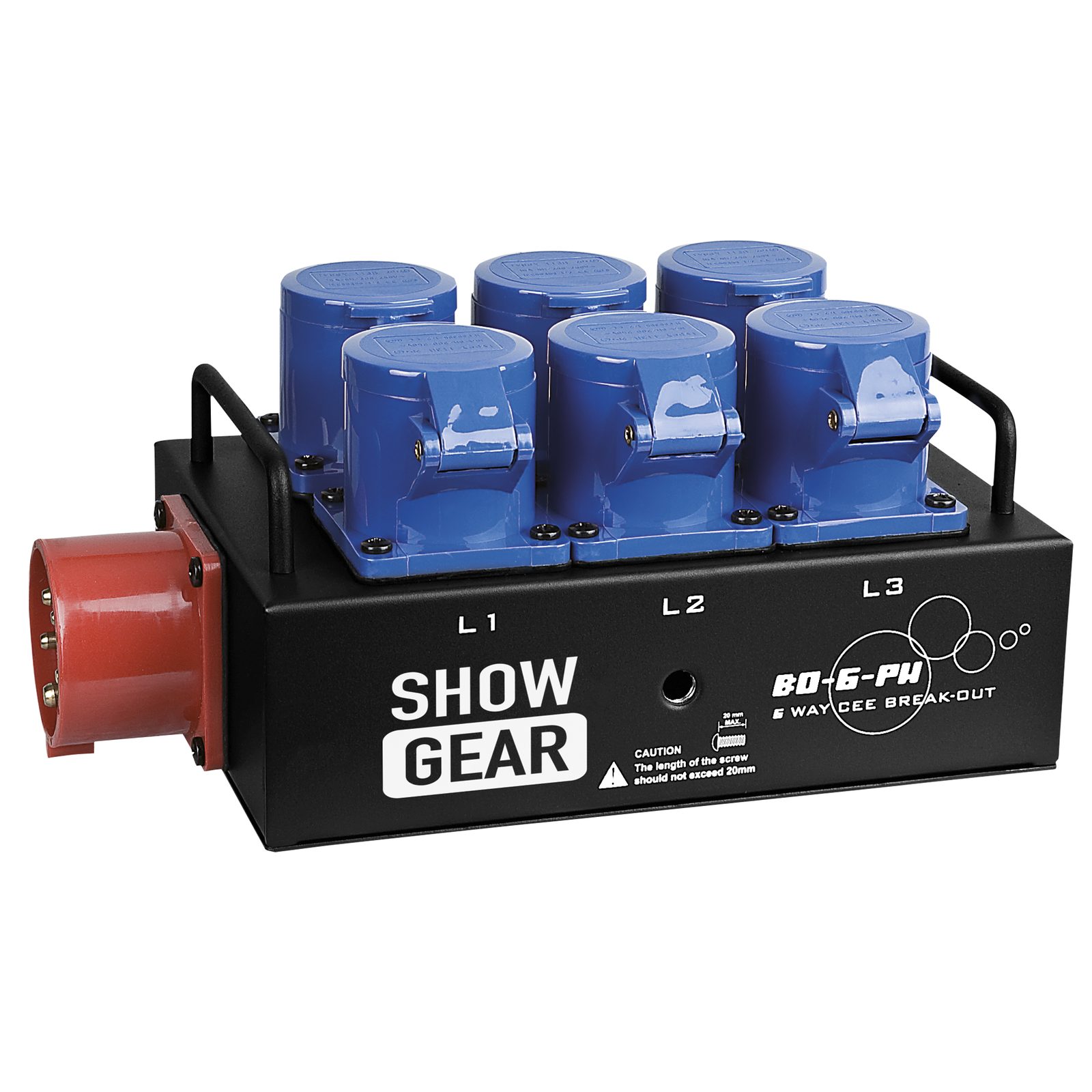 Distributore CEE 16A 6 uscite - Showgear 50299