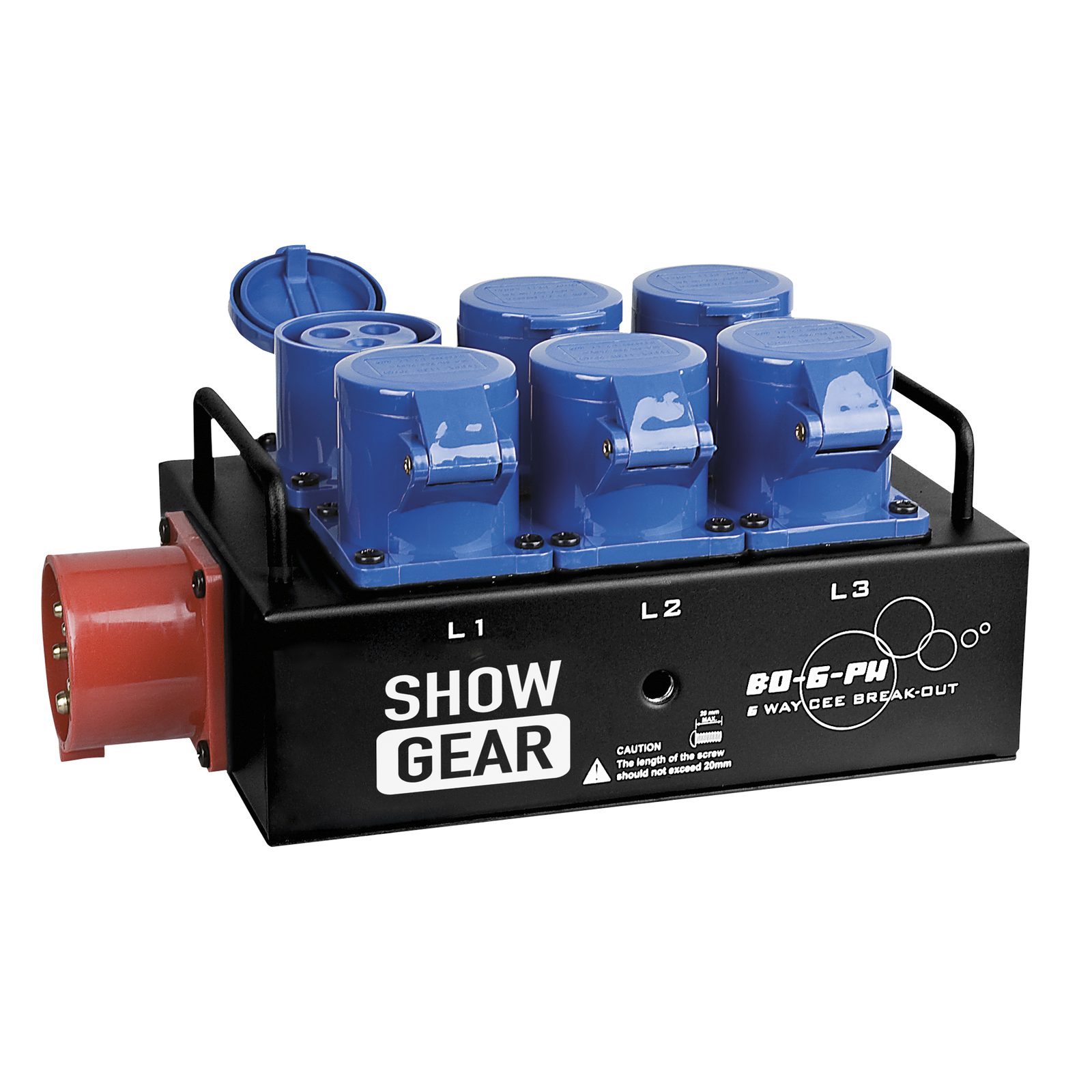 Distributore CEE 16A 6 uscite - Showgear 50299