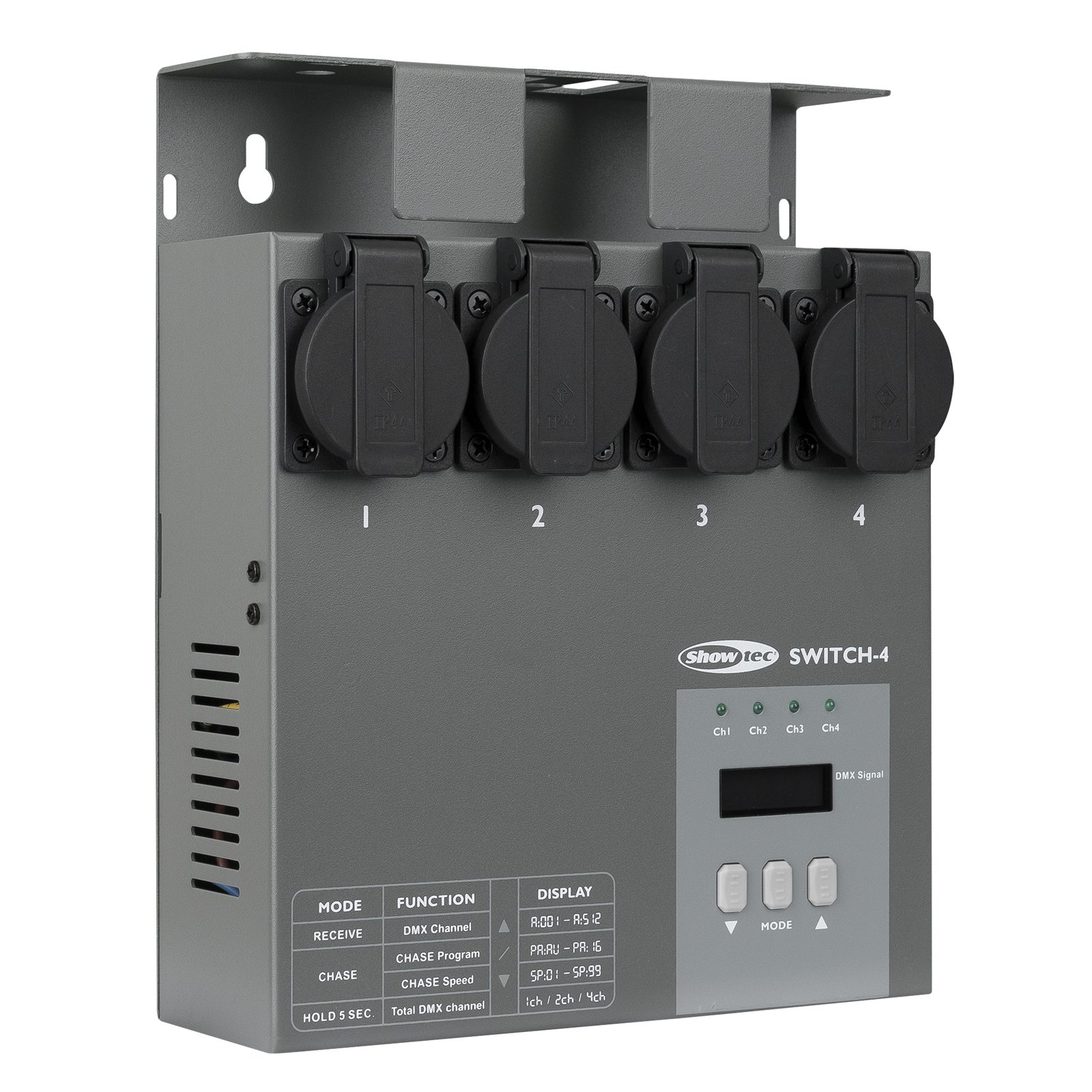 Switch pack DMX512 4 canali 5A - Showtec 50357