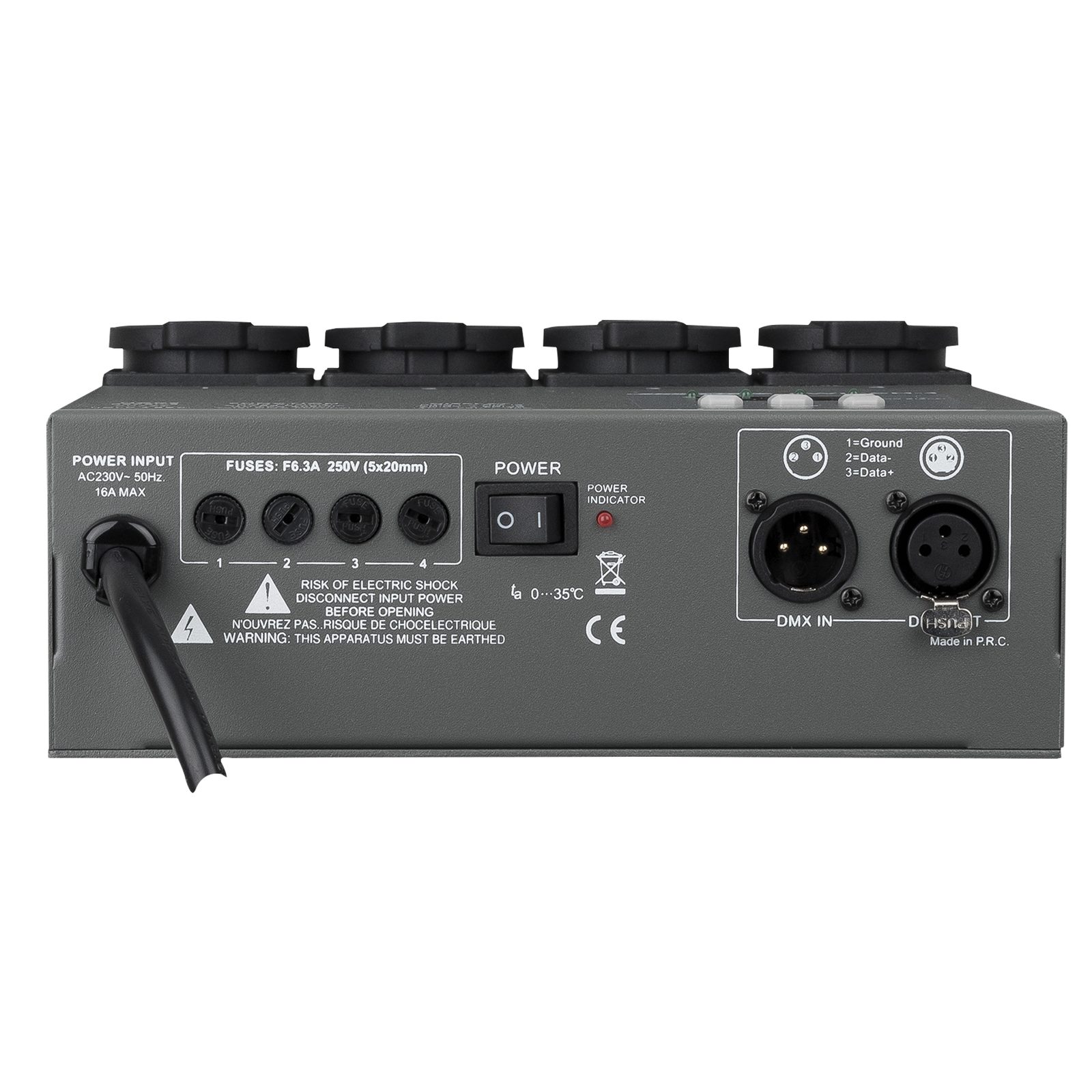Switch pack DMX512 4 canali 5A - Showtec 50357