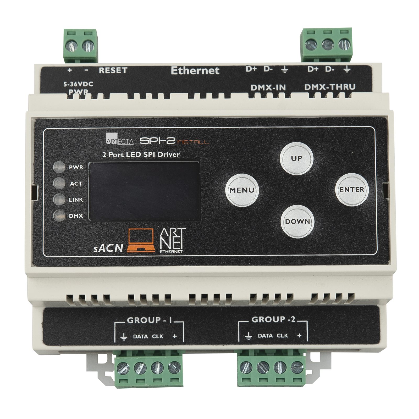 SPI-2 Install Controller SPI per guida DIN - Showtec 50412