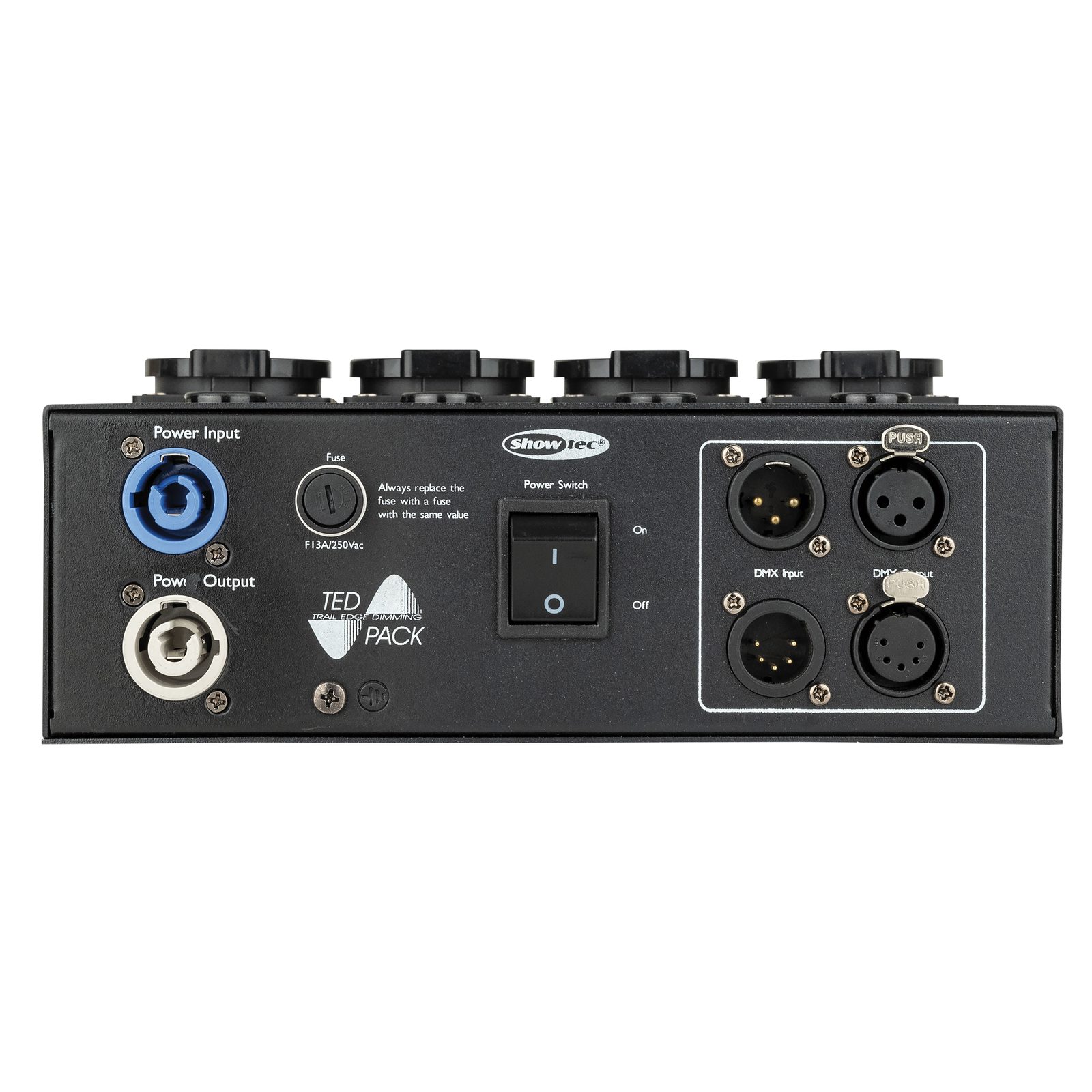 Dimmer Pack 4 canali 2000W leading/trailing edge con controllo locale - Showtec 50447
