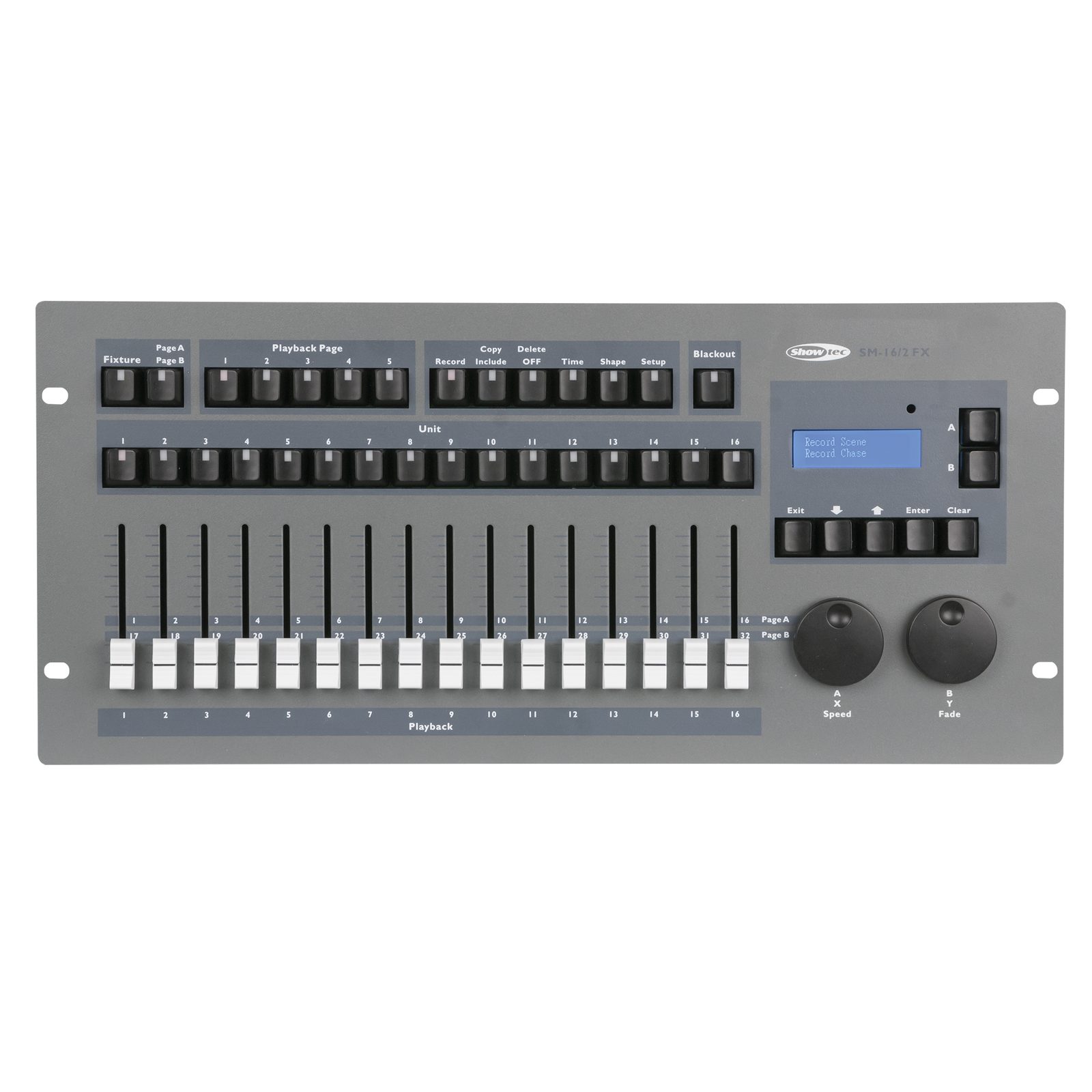 Controller DMX SM-16/2 FX 32 canali 16 fixture con Shape Engine - Showtec 50702