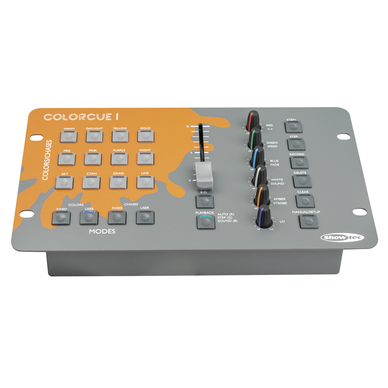 Controller LED ColorCue 1 a 1 fader 6 colori RGBWA-UV - Showtec 50703