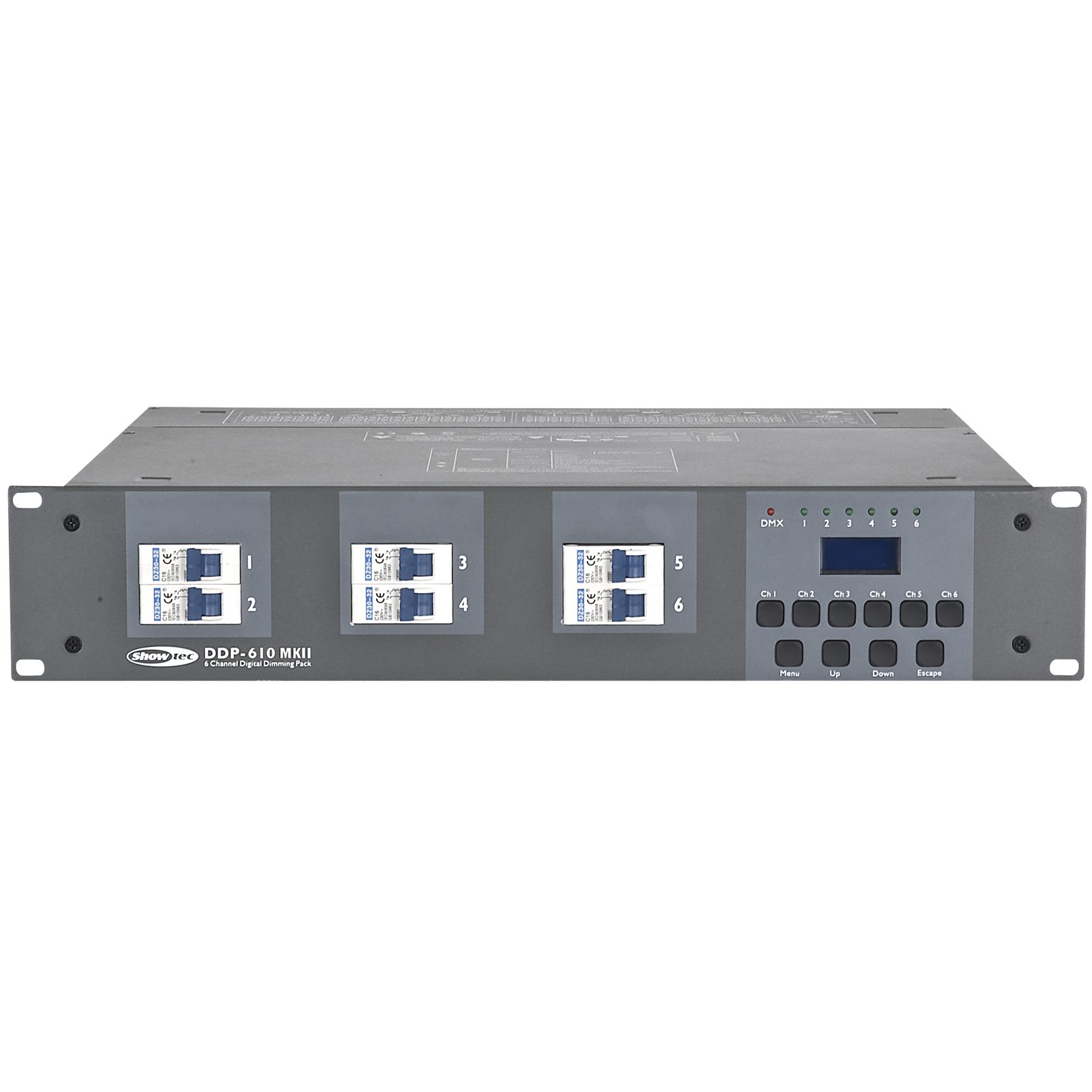 Dimmer Pack 6 canali 10A Multipin H16 - Showtec 50754