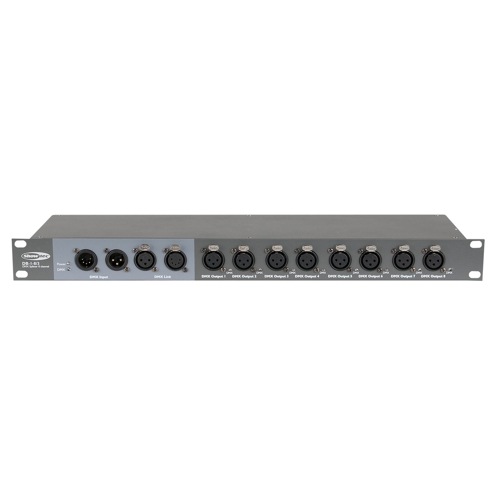 DMX Booster Splitter 8 canali XLR 3 poli - Showtec 50783