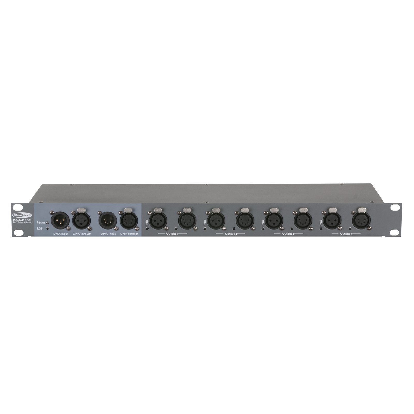 Booster DMX/RDM 4 canali XLR 3 e 5 poli - Showtec DB-1-4/RDM 50785