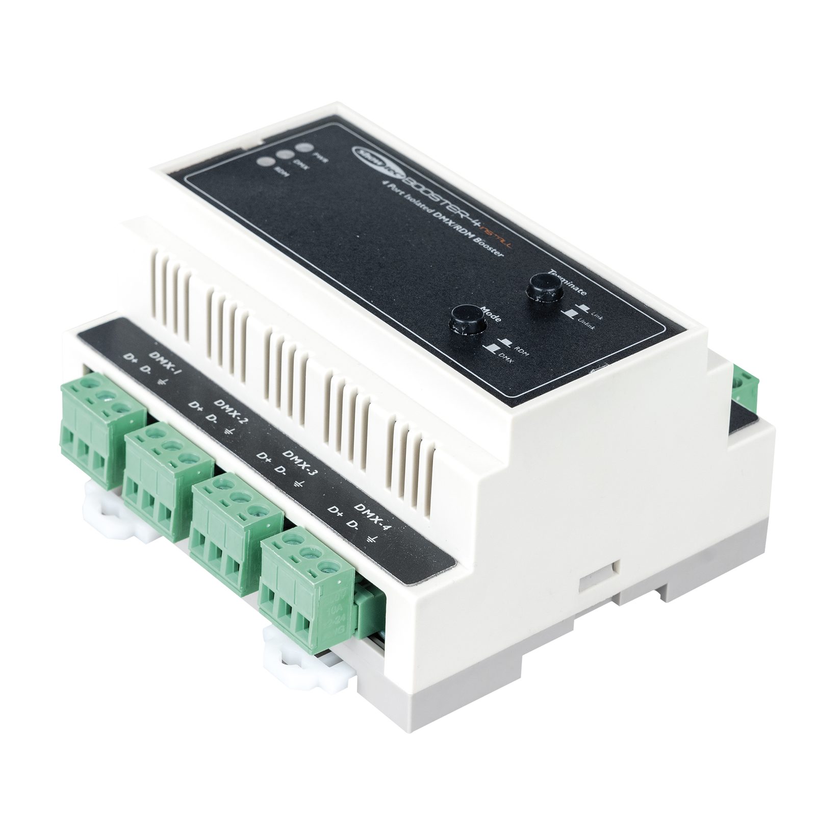 Booster-4 Install DIN Rail DMX/RDM - Showtec 50795
