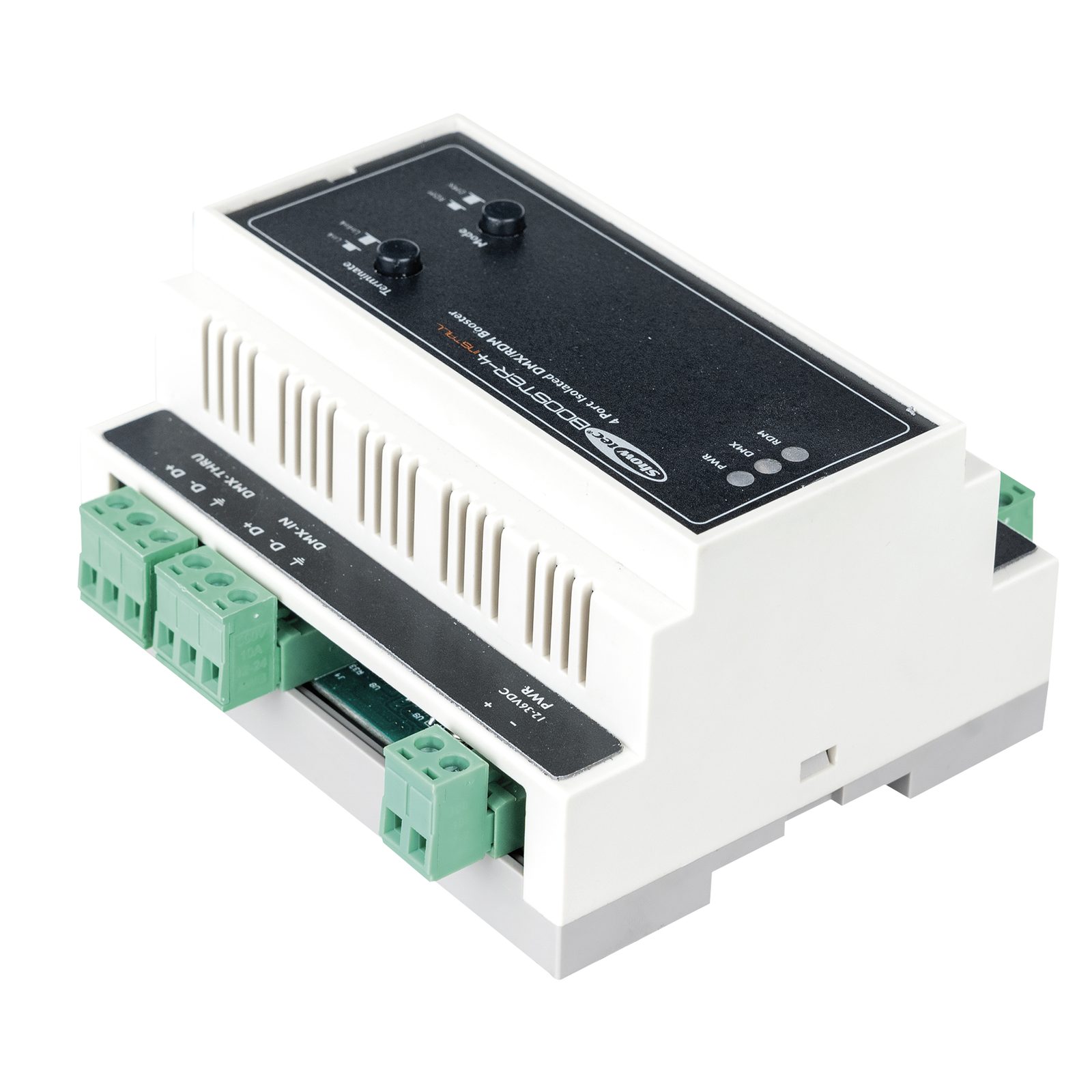 Booster-4 Install DIN Rail DMX/RDM - Showtec 50795